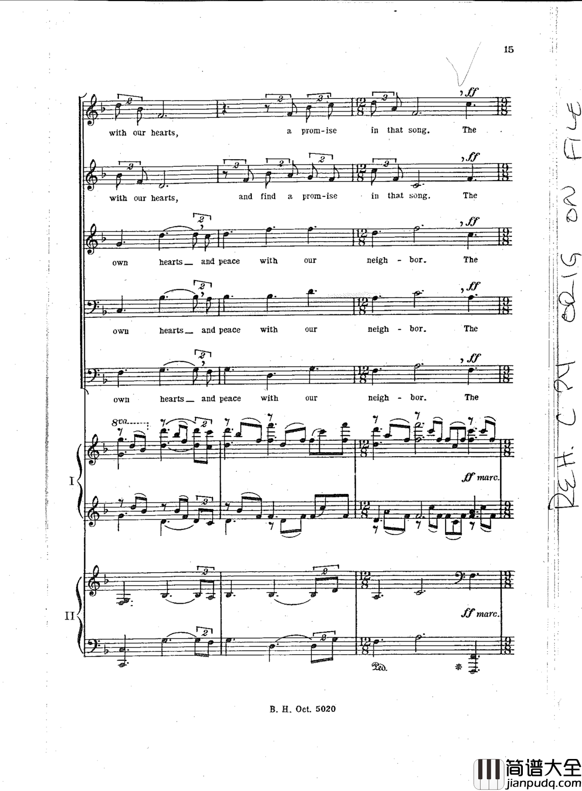 The_promise_of_living钢琴谱_Aaron_Copland