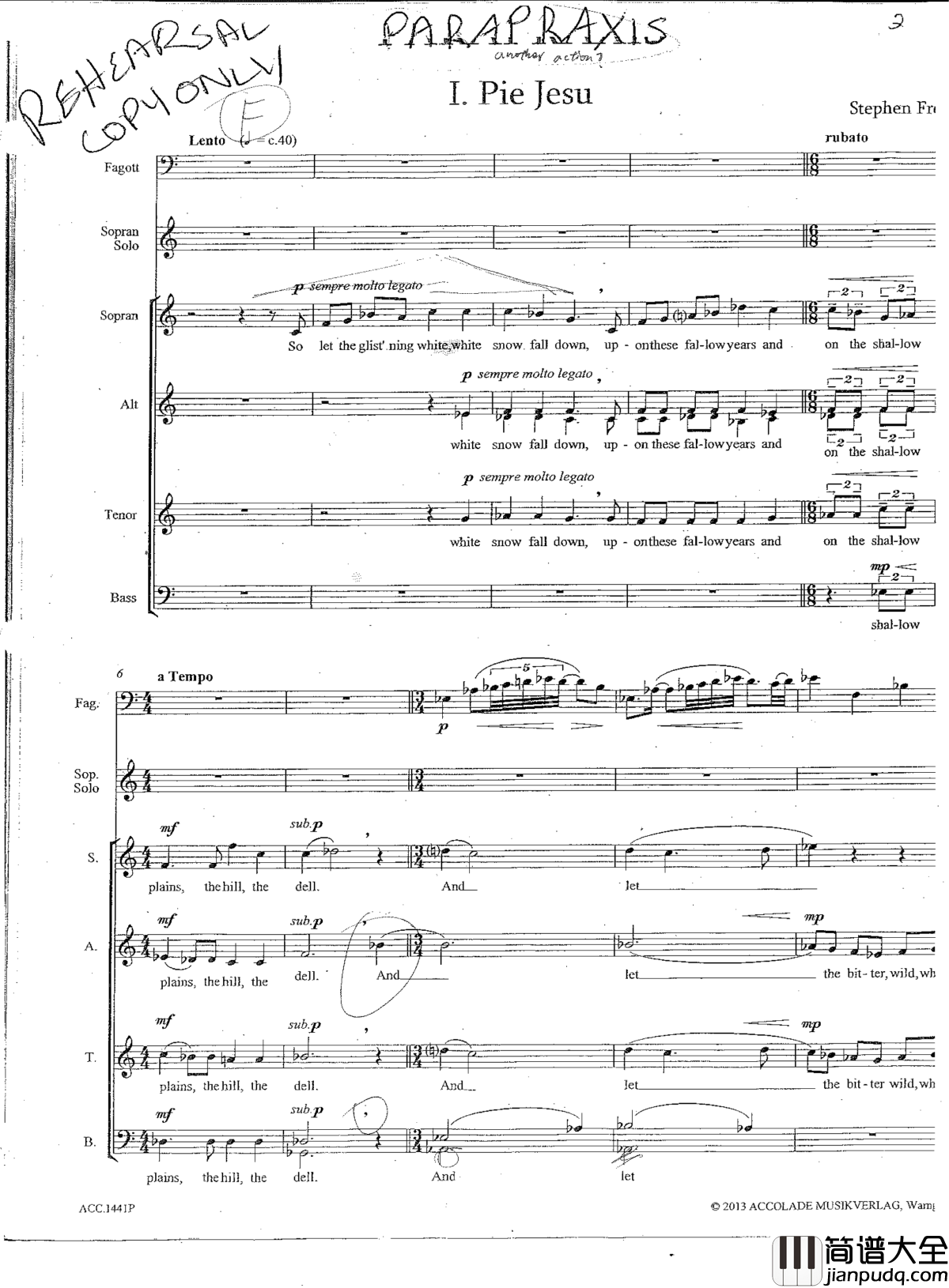 Parapraxis钢琴谱_Shakin_Stevens