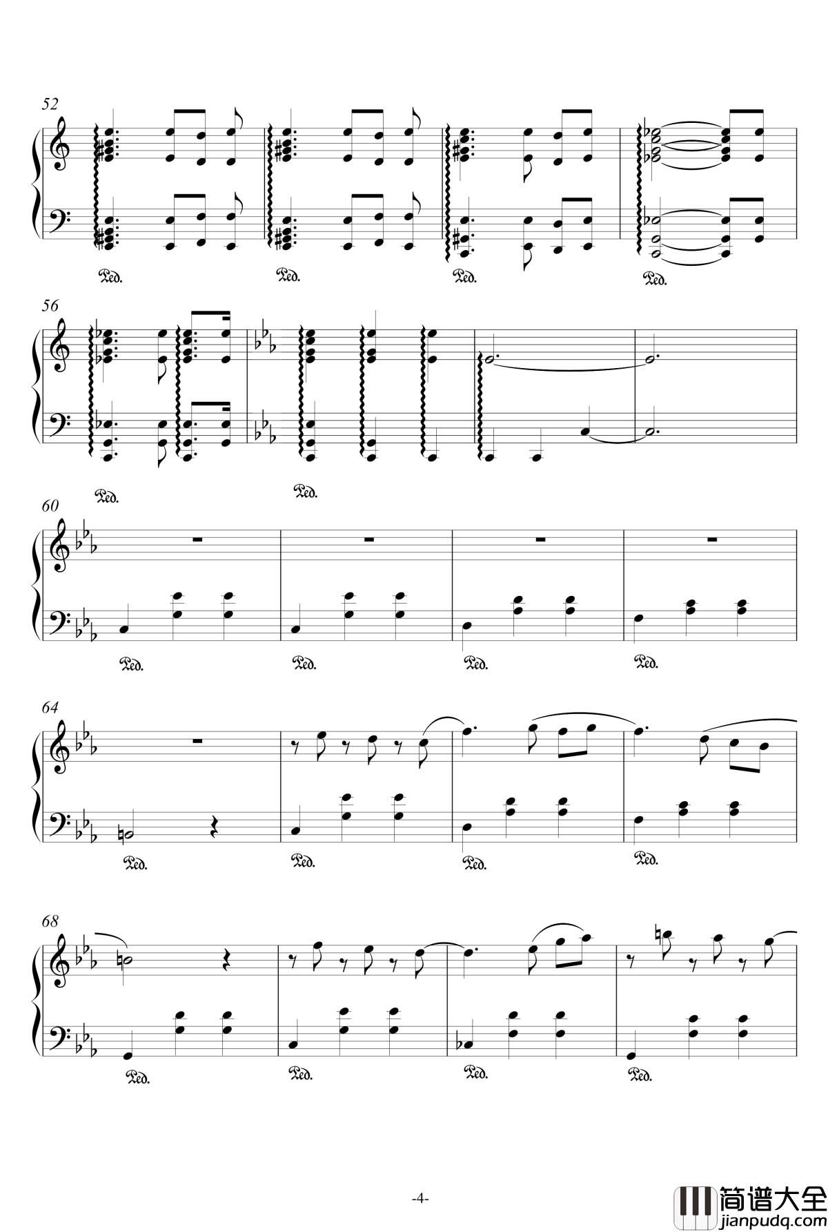 昨日的天明钢琴谱_w335742323