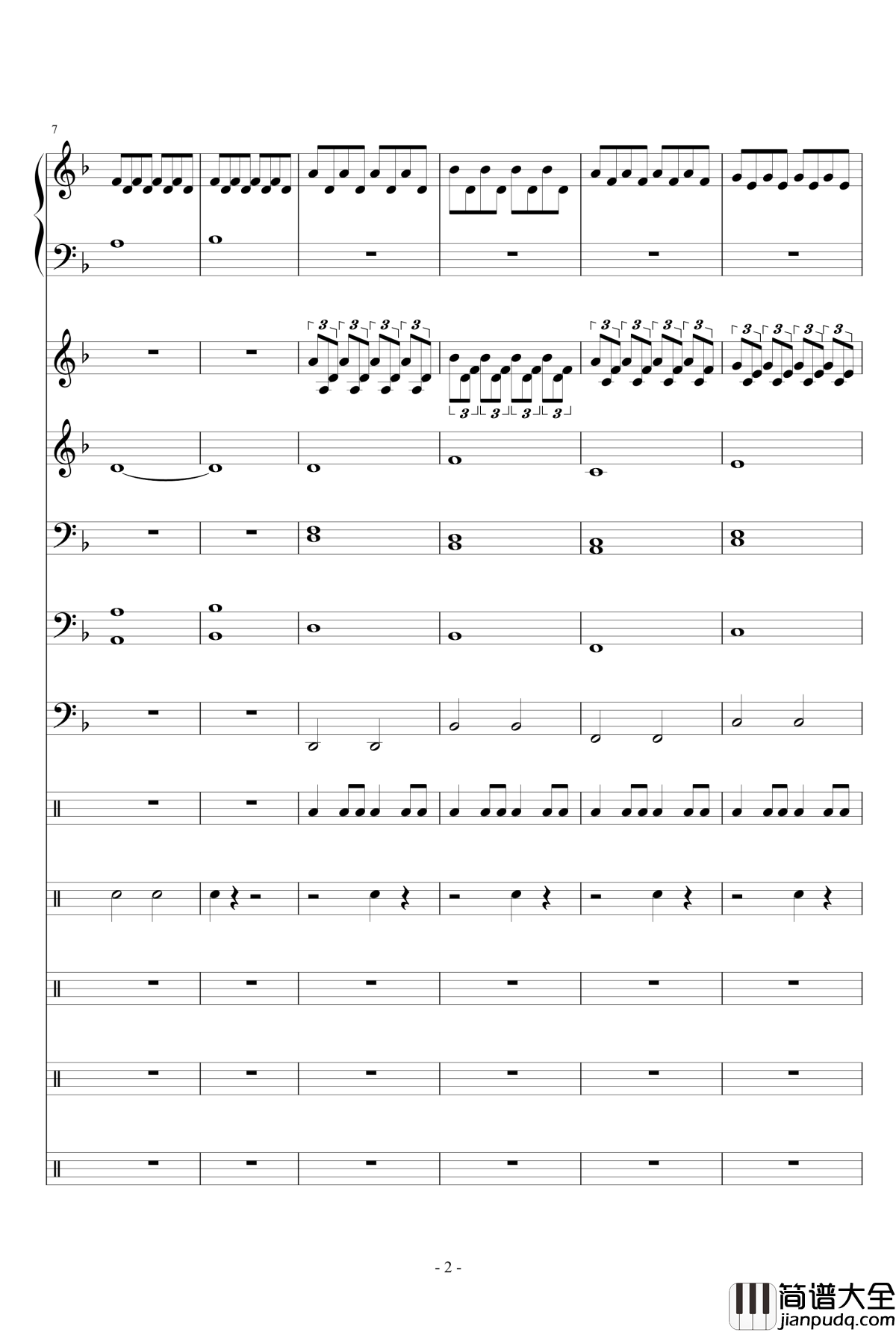 Breath_and_Life钢琴谱_总谱_Audio_Machine