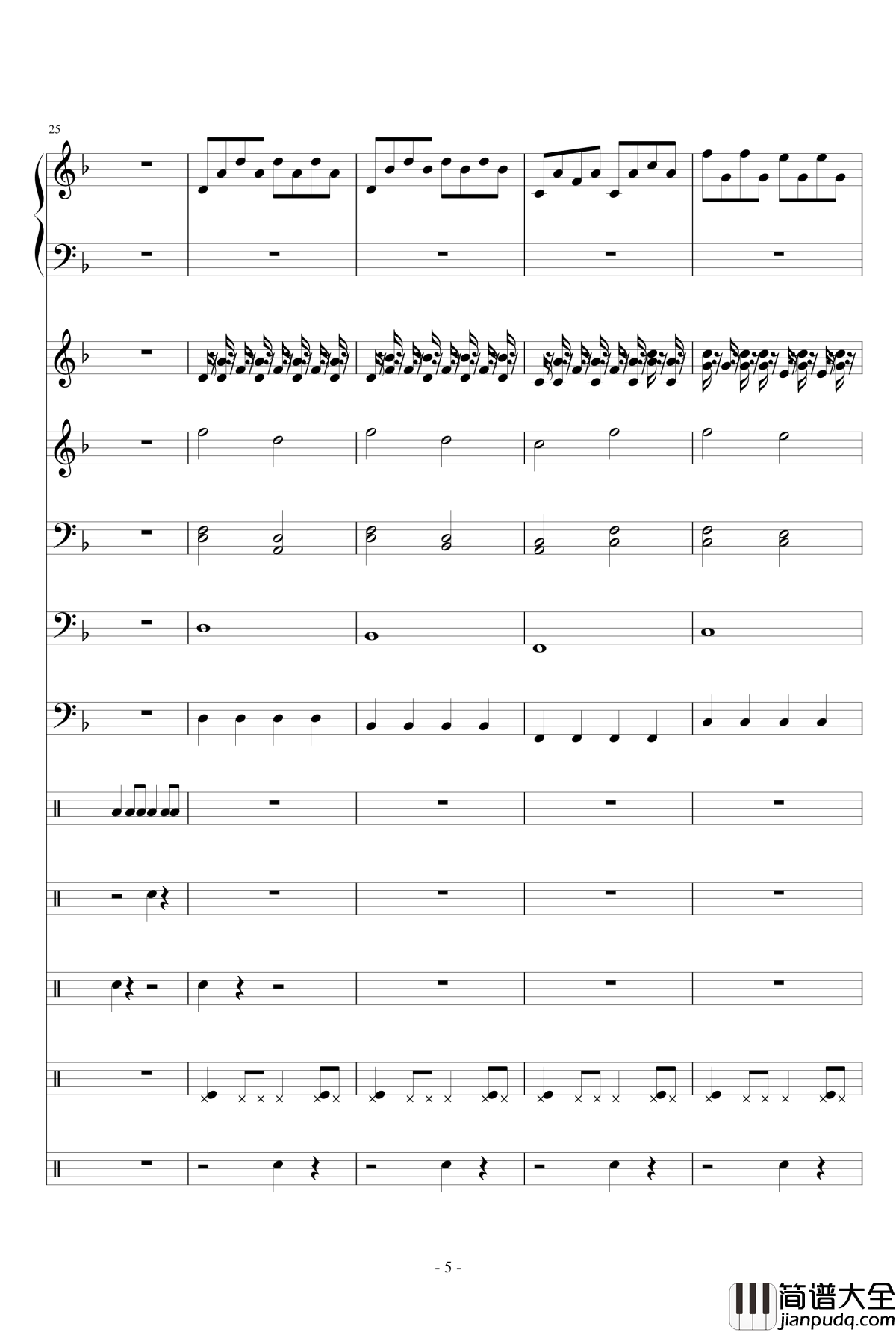 Breath_and_Life钢琴谱_总谱_Audio_Machine