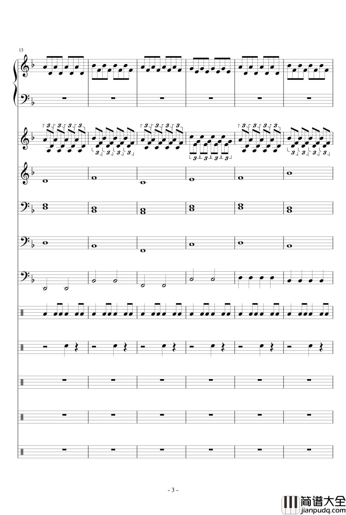 Breath_and_Life钢琴谱_总谱_Audio_Machine