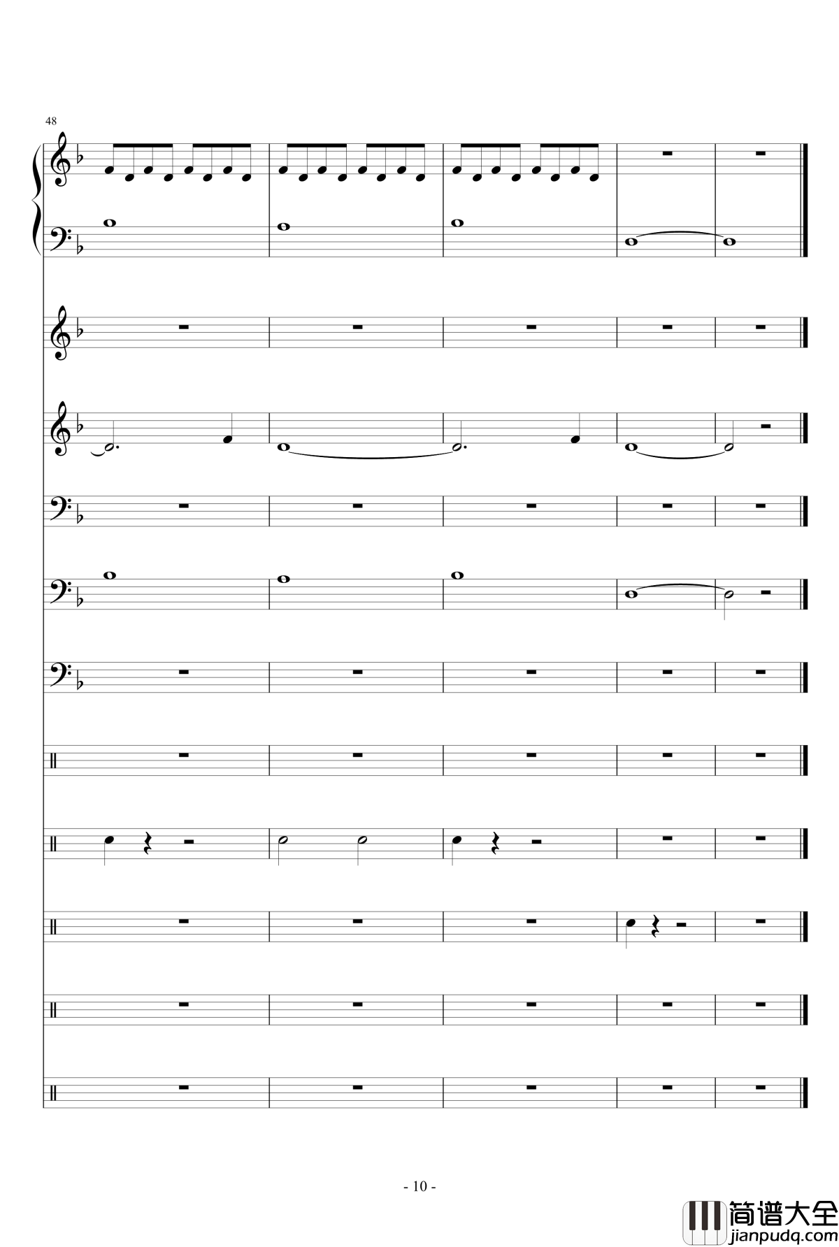 Breath_and_Life钢琴谱_总谱_Audio_Machine