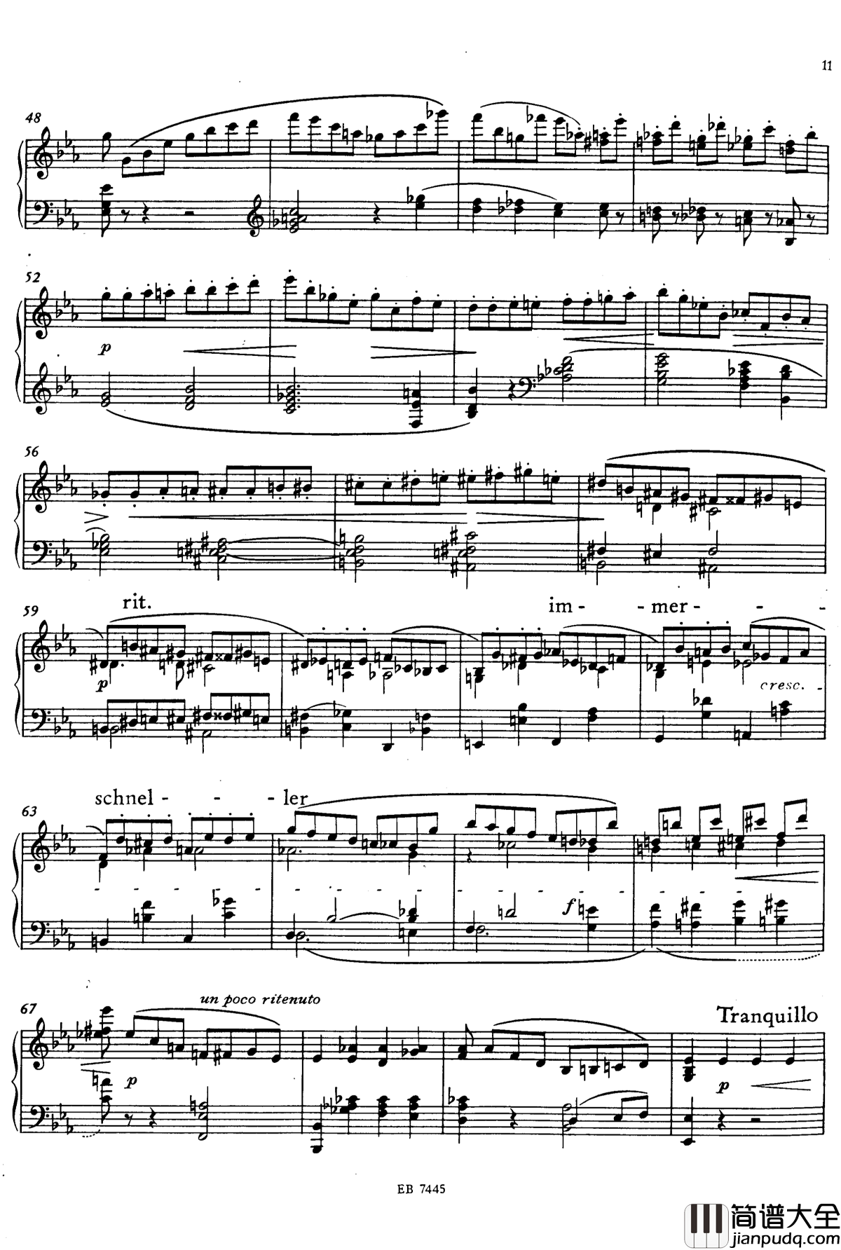 g小调钢琴奏鸣曲钢琴谱_舒曼_克拉拉