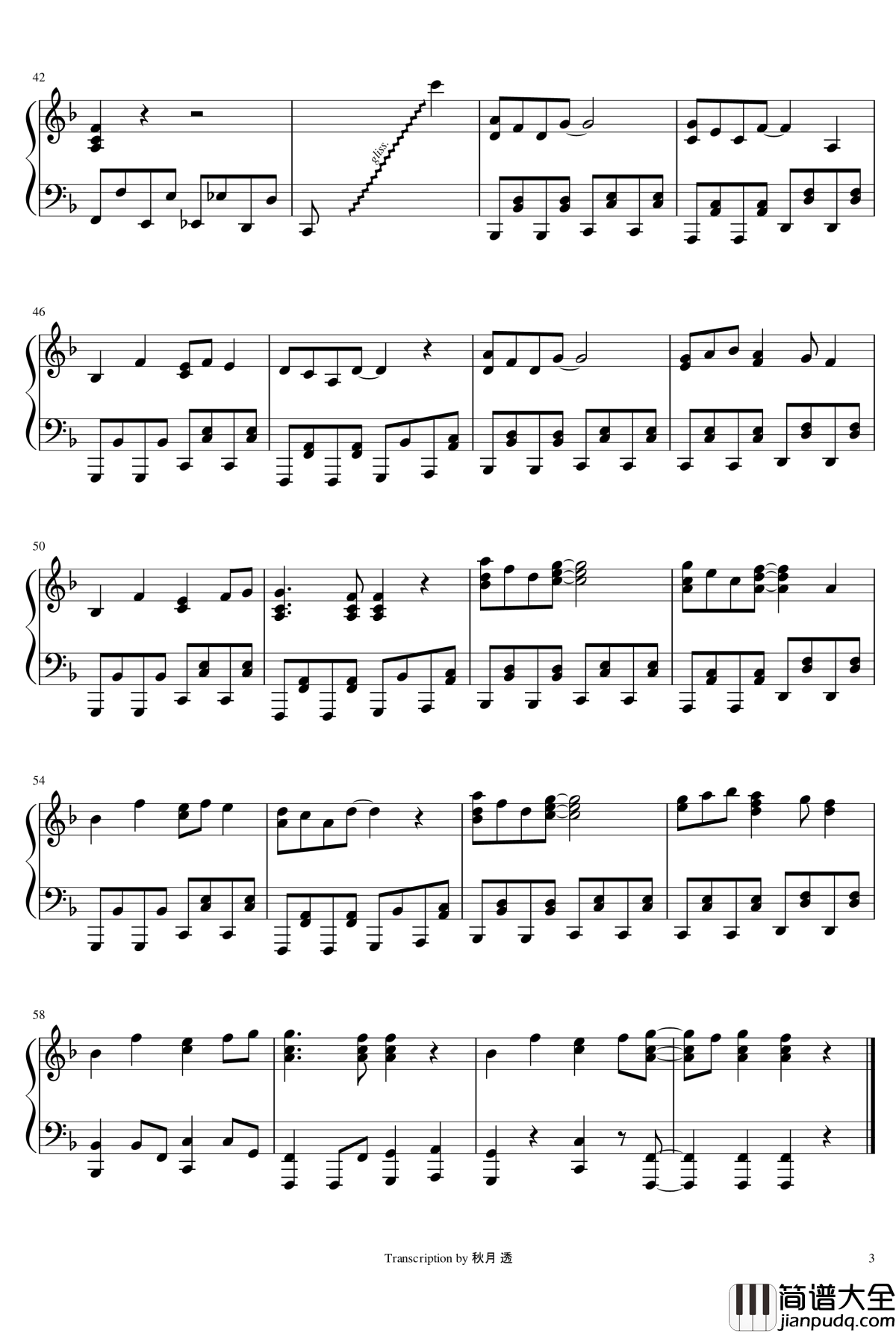 ようこそジャパリパークへ钢琴谱_兽娘动物园_兽娘动物园