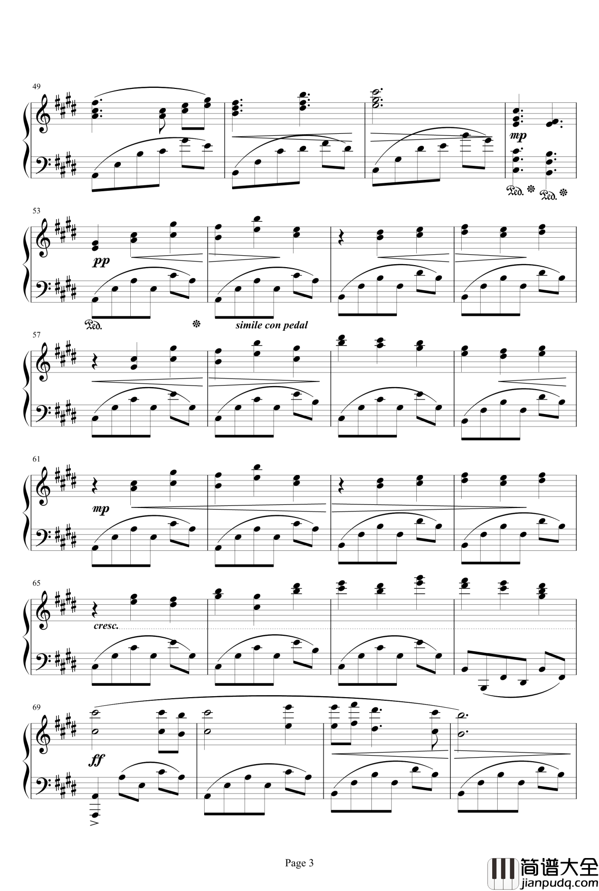 氷結の森钢琴谱_Final_Fantasy_XIII_最终幻想