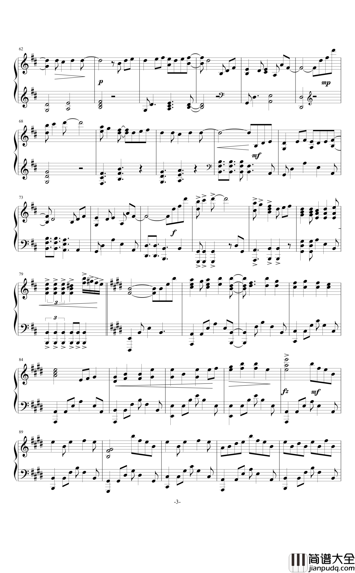 晴空逐梦钢琴谱_灵动无痕