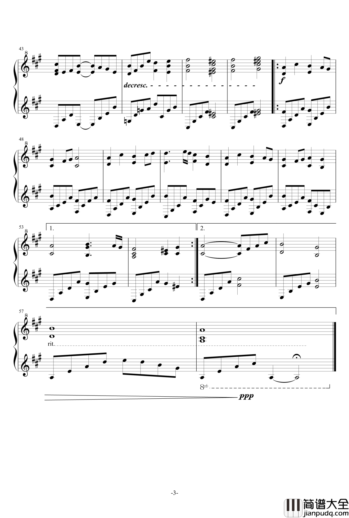 静かな夜に、君と話そう钢琴谱_坂本昌一郎