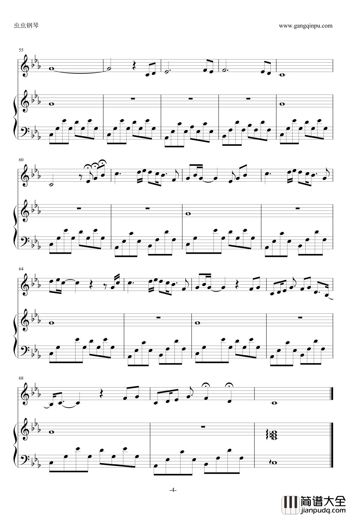 无脚鸟钢琴谱_蛙婶&贰婶