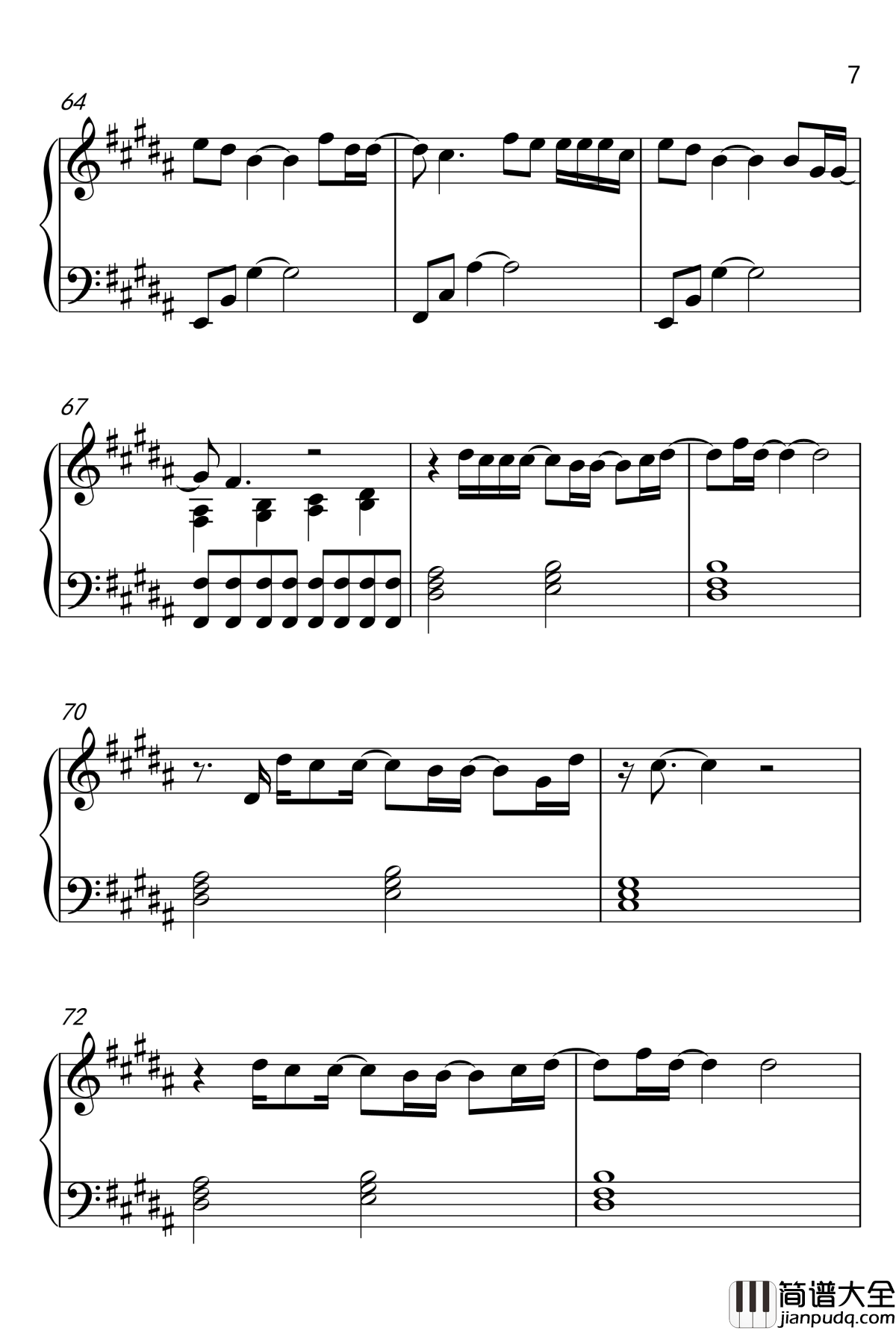 November_Rain_钢琴谱_枪炮玫瑰乐队