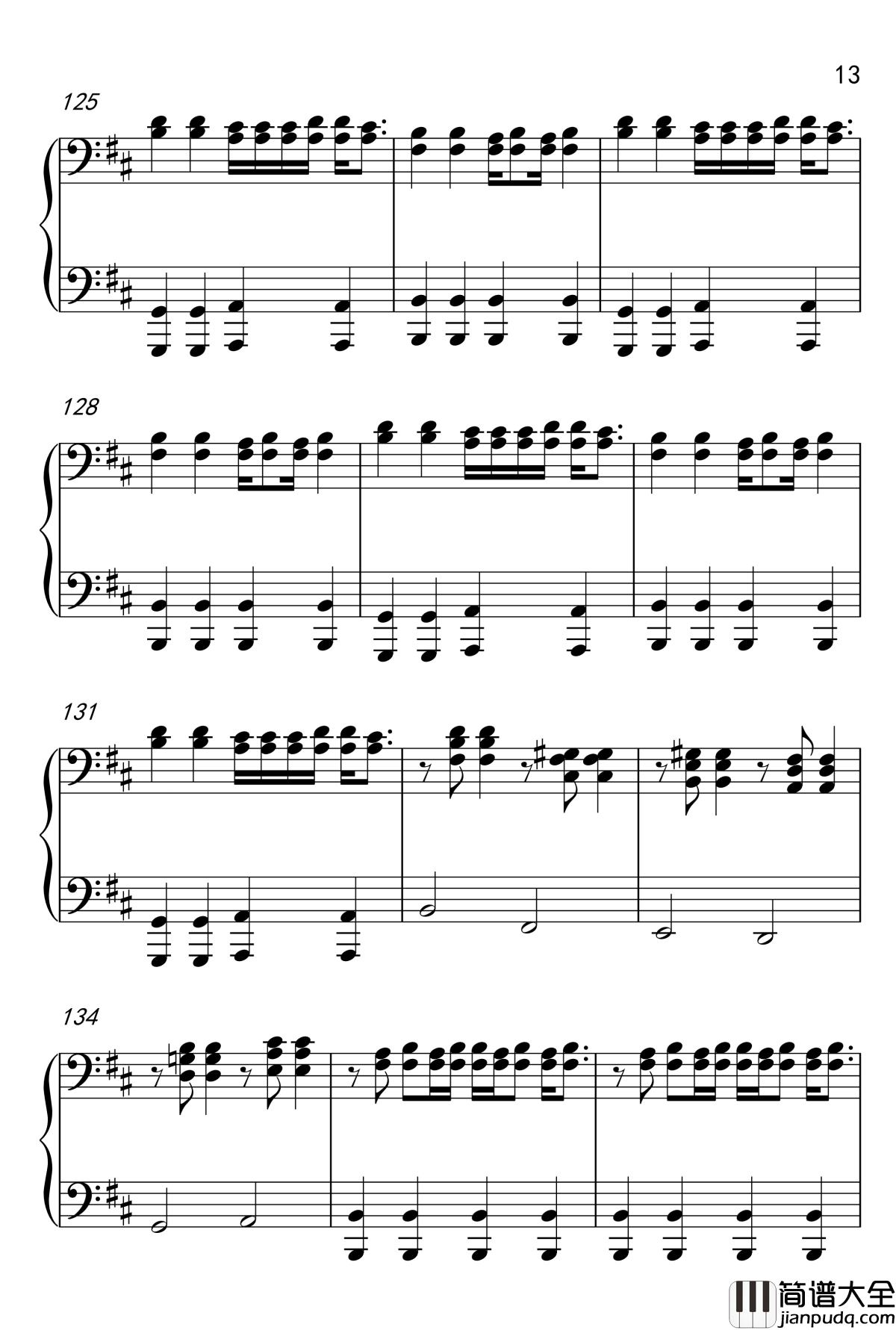 November_Rain_钢琴谱_枪炮玫瑰乐队