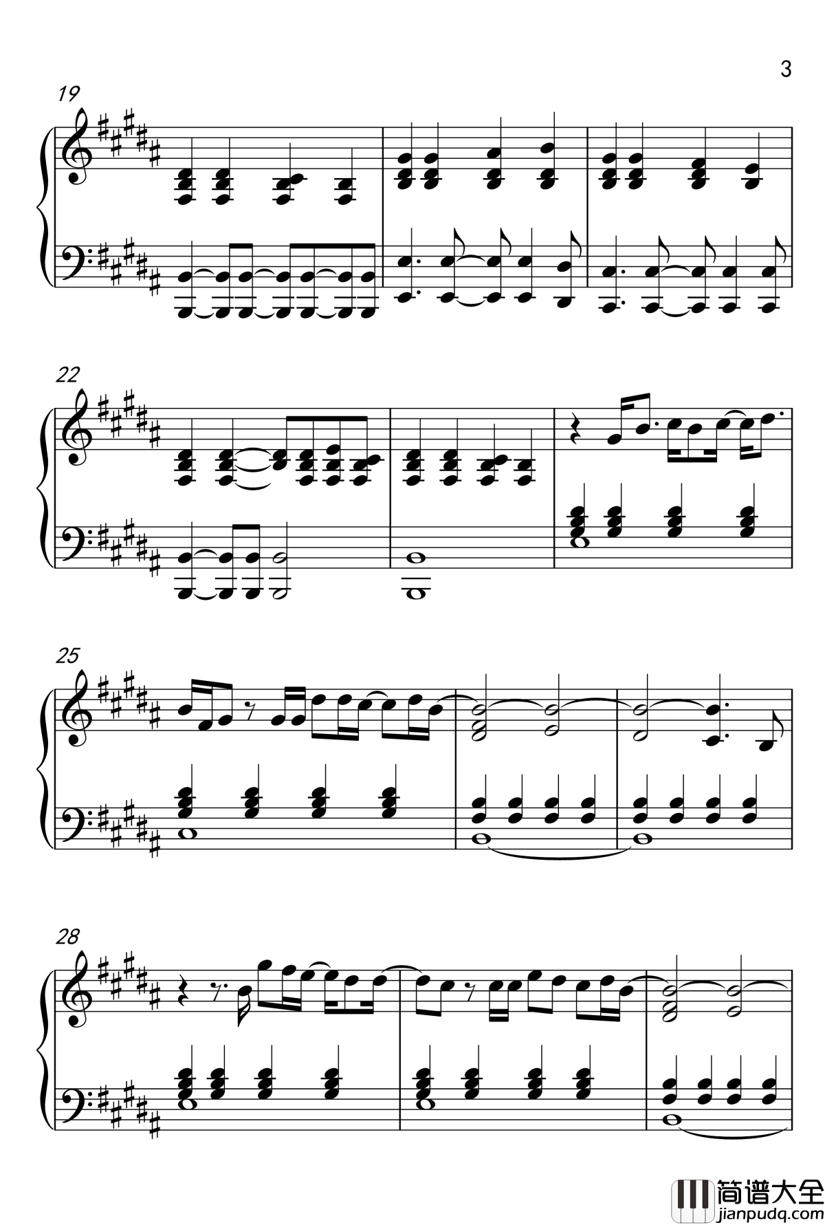 November_Rain_钢琴谱_枪炮玫瑰乐队