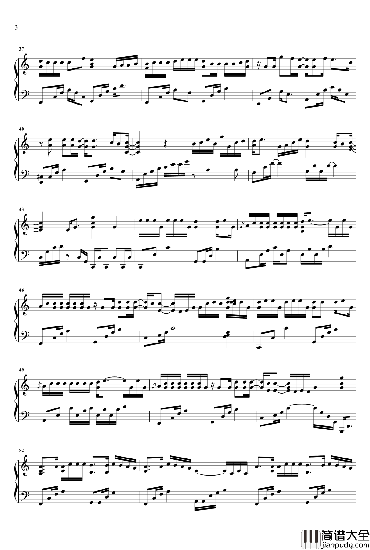 樱花樱花想见你_钢琴谱原声版_高野健