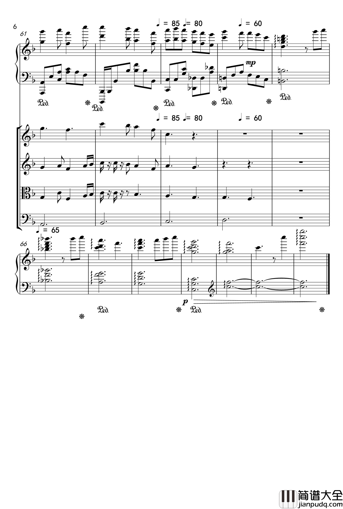 四月有我的谎言钢琴谱_jjlujiahui