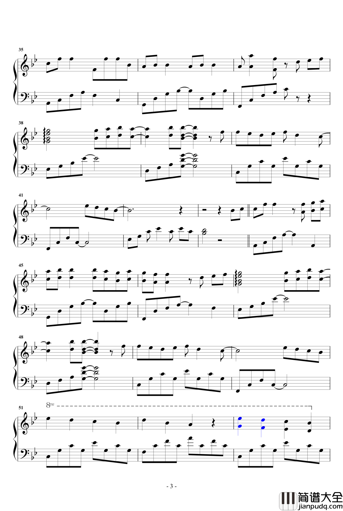 你好不好_钢琴谱原声版_张惠妹