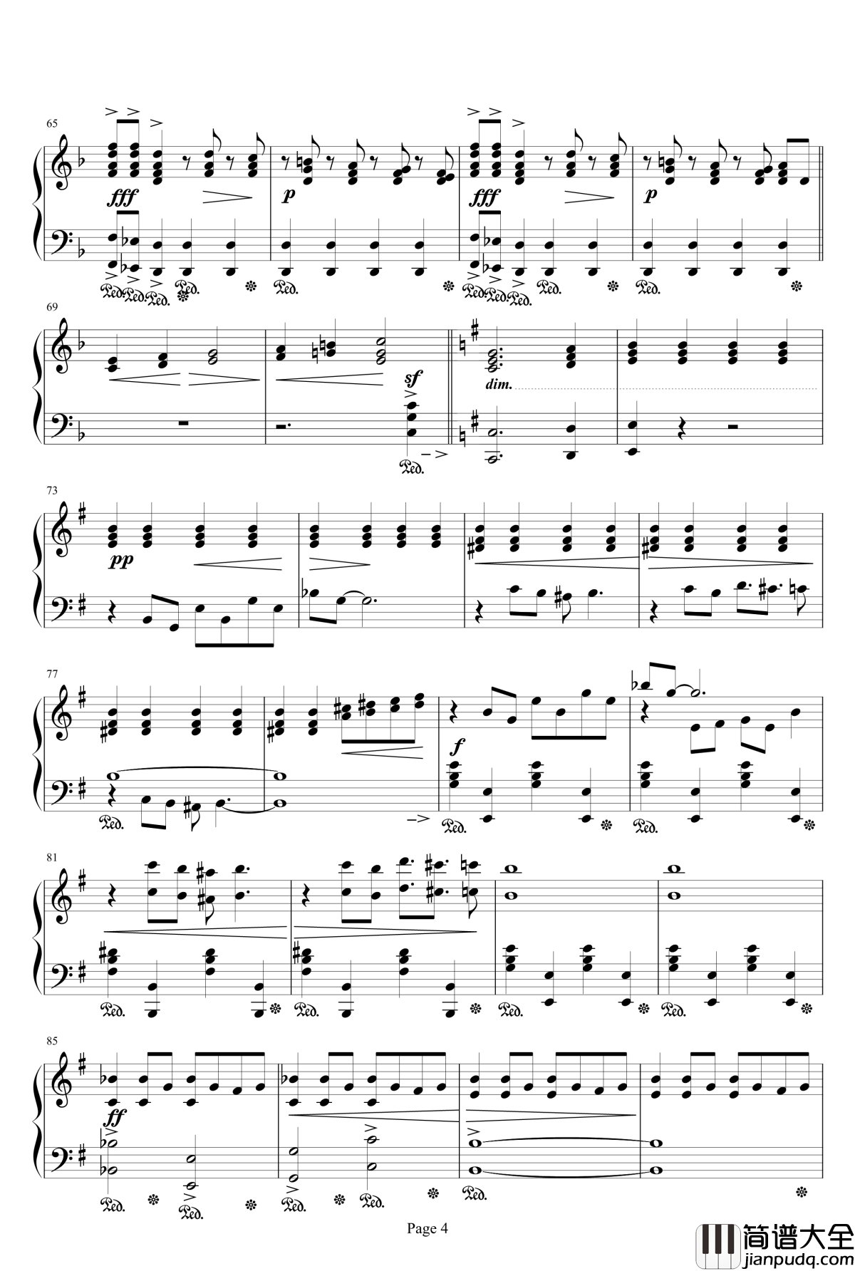 再臨：片翼の天使钢琴谱_最终幻想