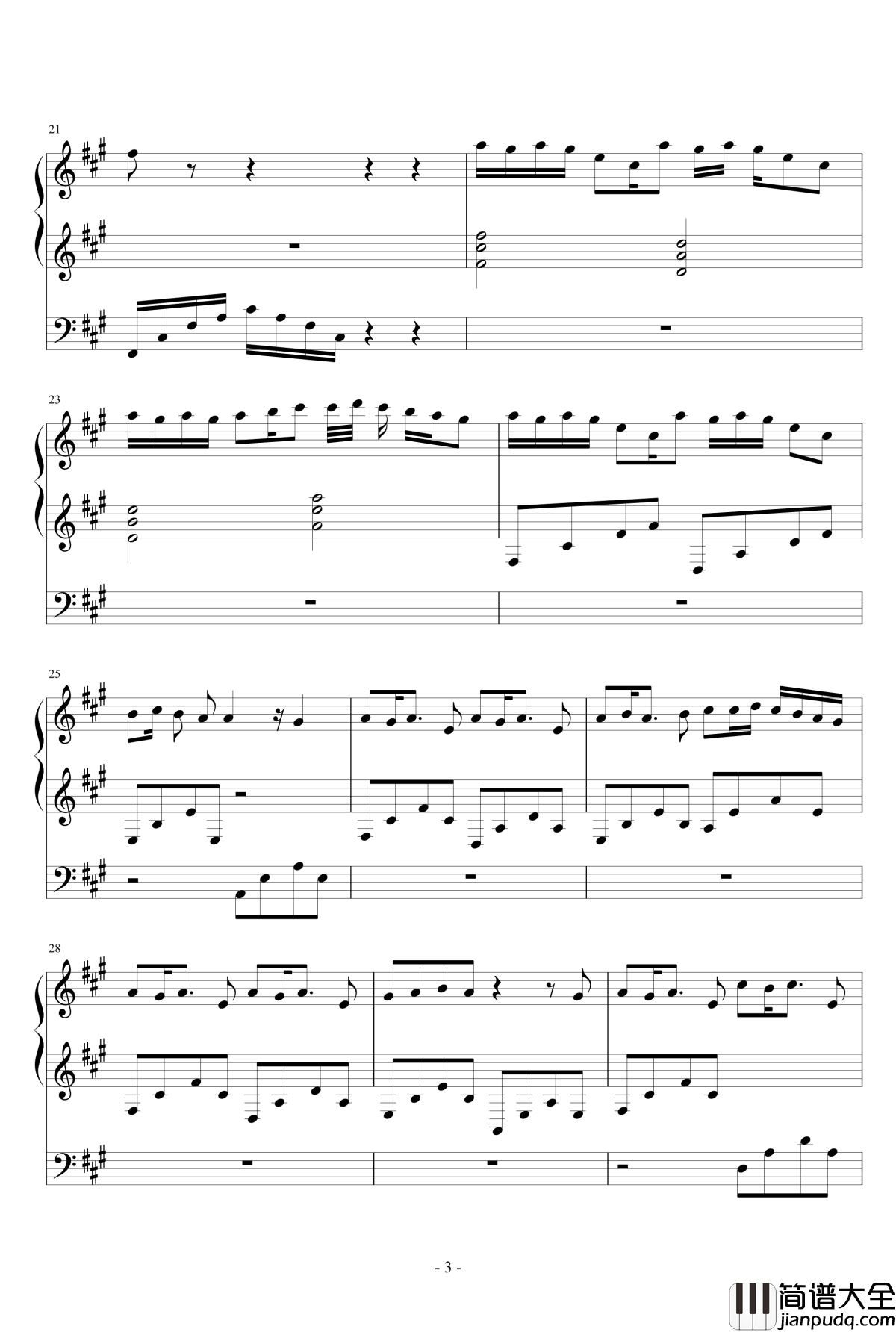 夕月奏钢琴谱_smile轩