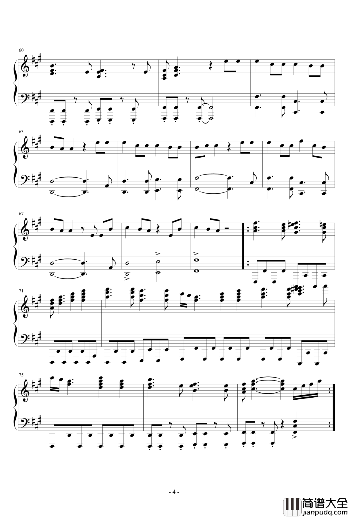 Waiting_for_love钢琴谱_Avicii