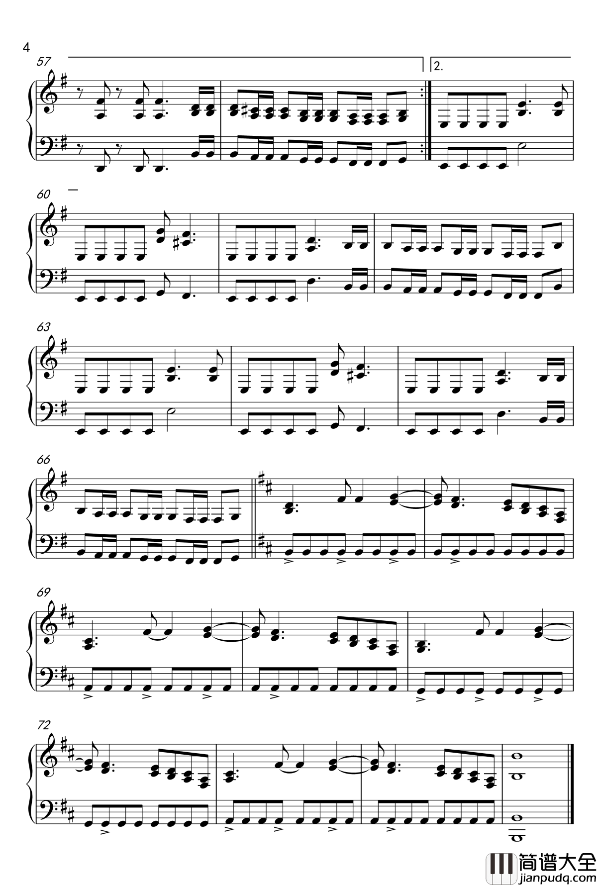 FADE__TO__BLACK钢琴谱_Metallica乐队