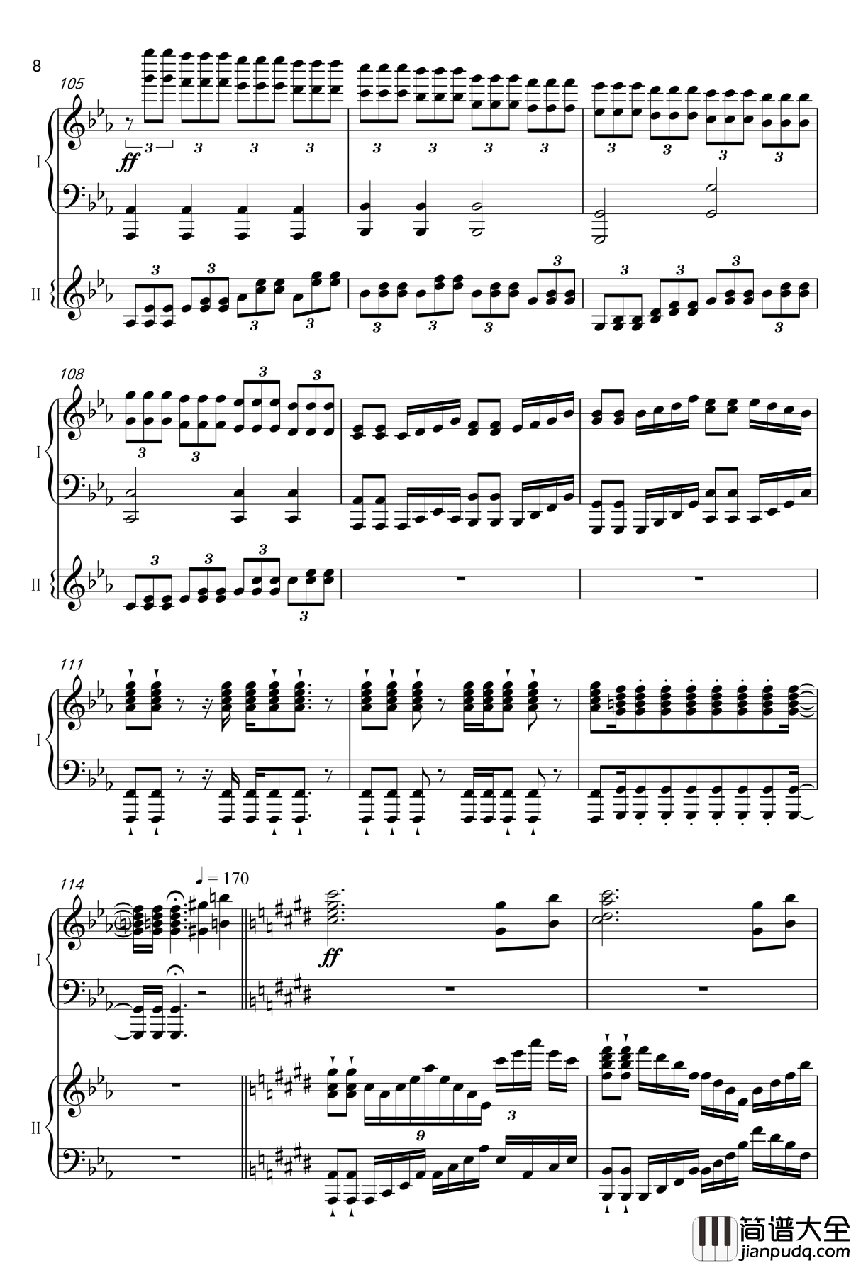 _夜桜と幽世の蝶钢琴谱_东方_ZUNTATA_QLOCKS