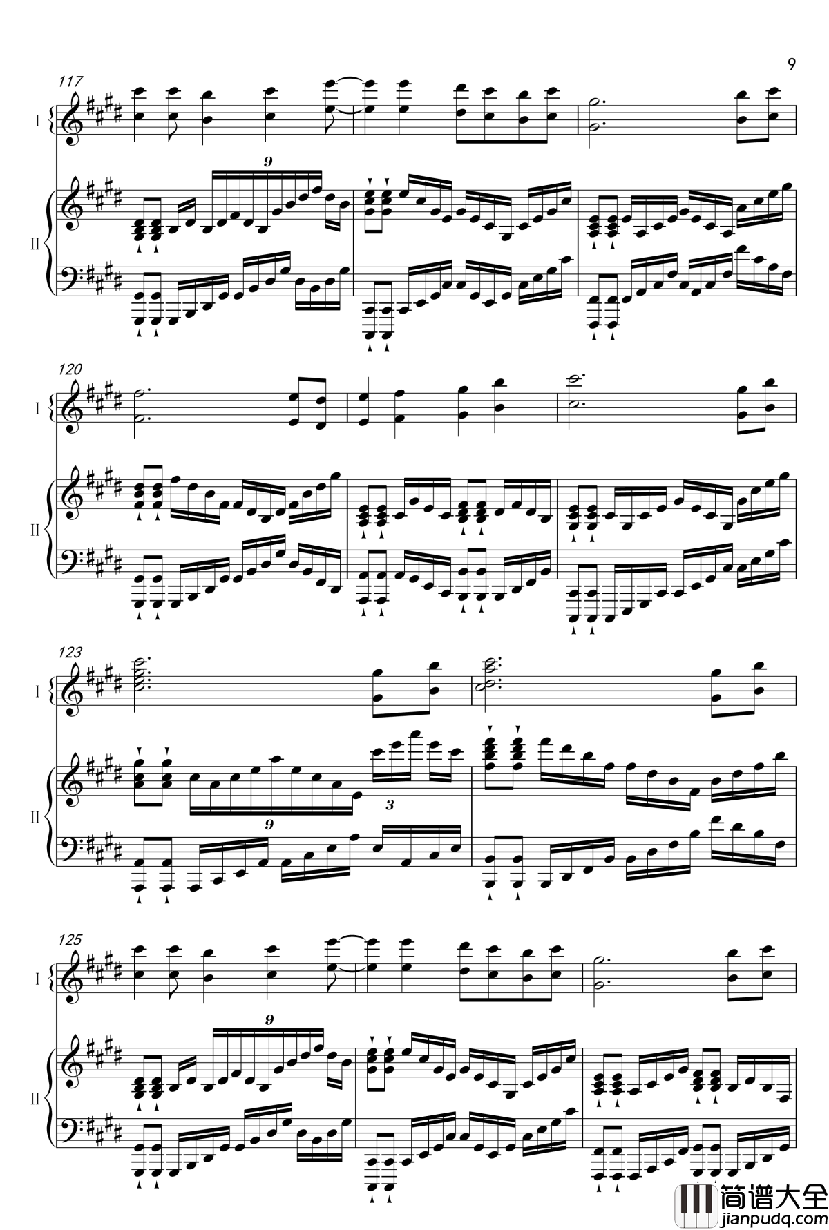 _夜桜と幽世の蝶钢琴谱_东方_ZUNTATA_QLOCKS