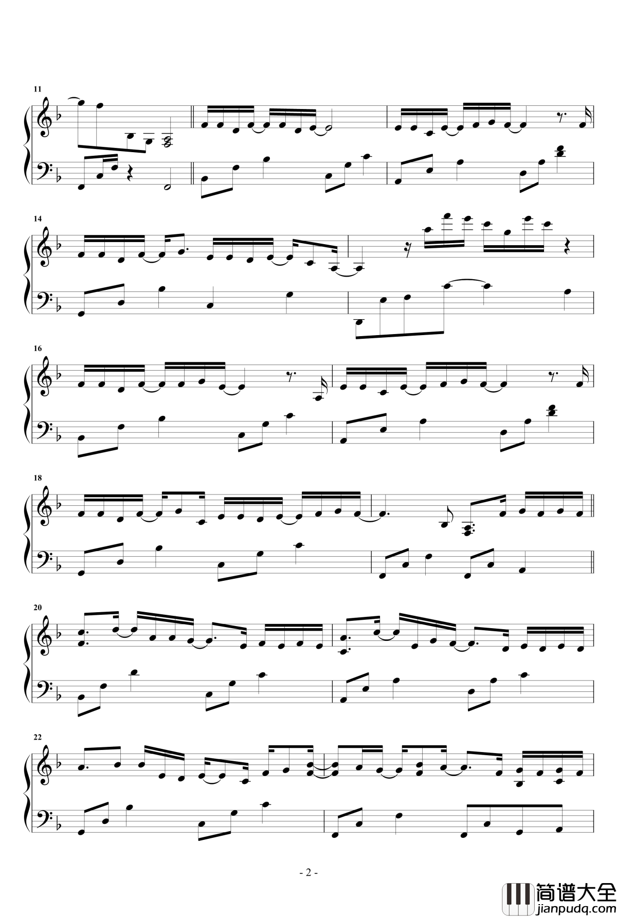 暧昧钢琴谱_薛之谦