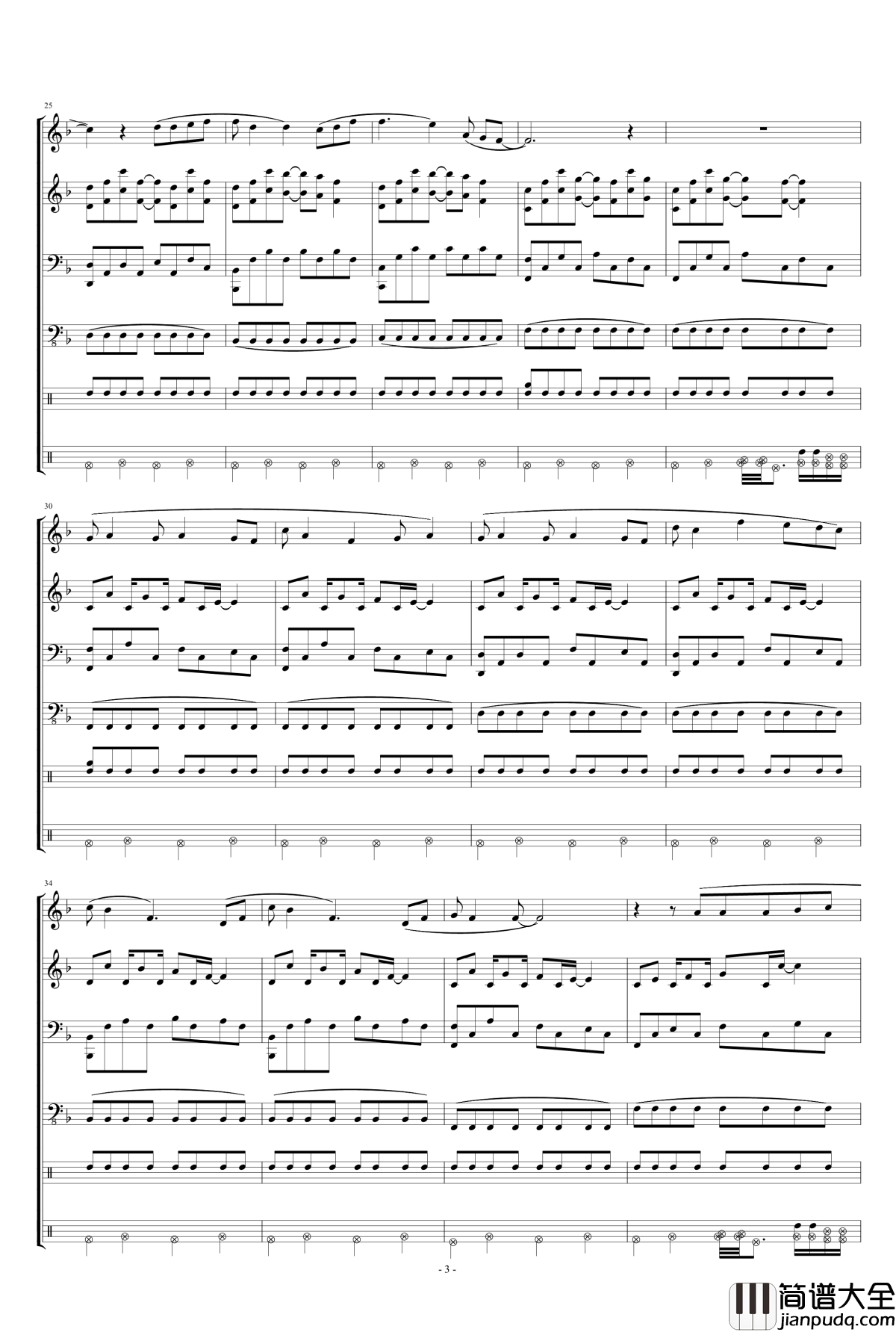 星空钢琴谱_五月天