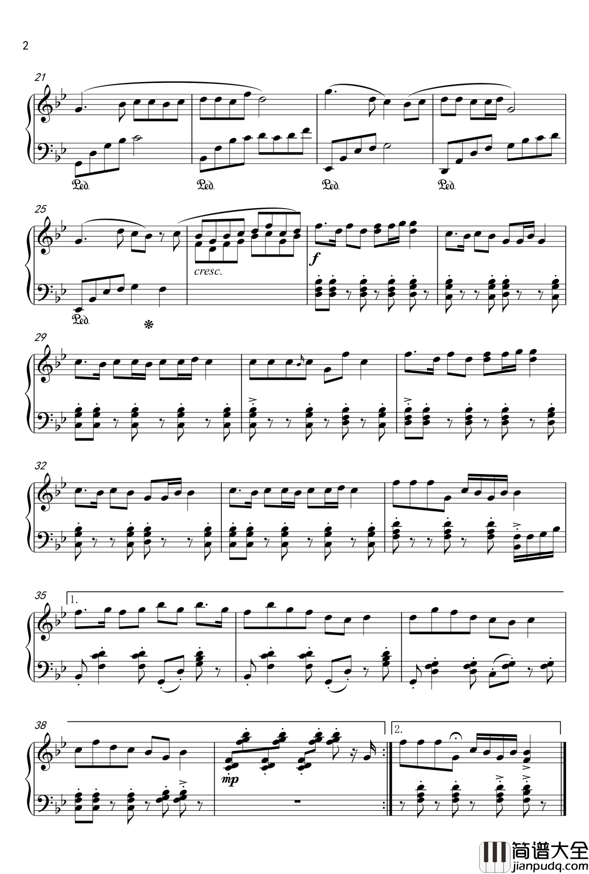 大笑江湖钢琴谱_高进