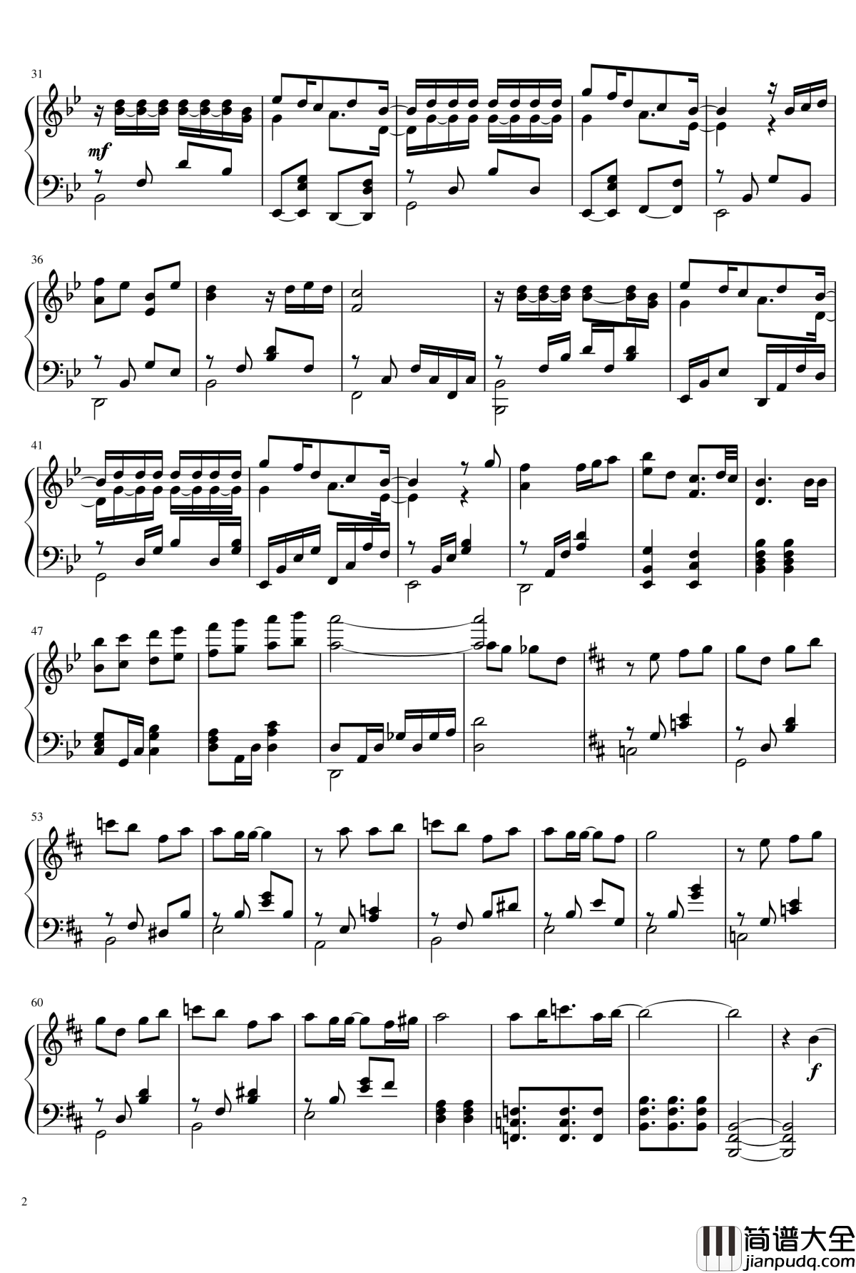 前へススメ!钢琴谱_BanG_Dream