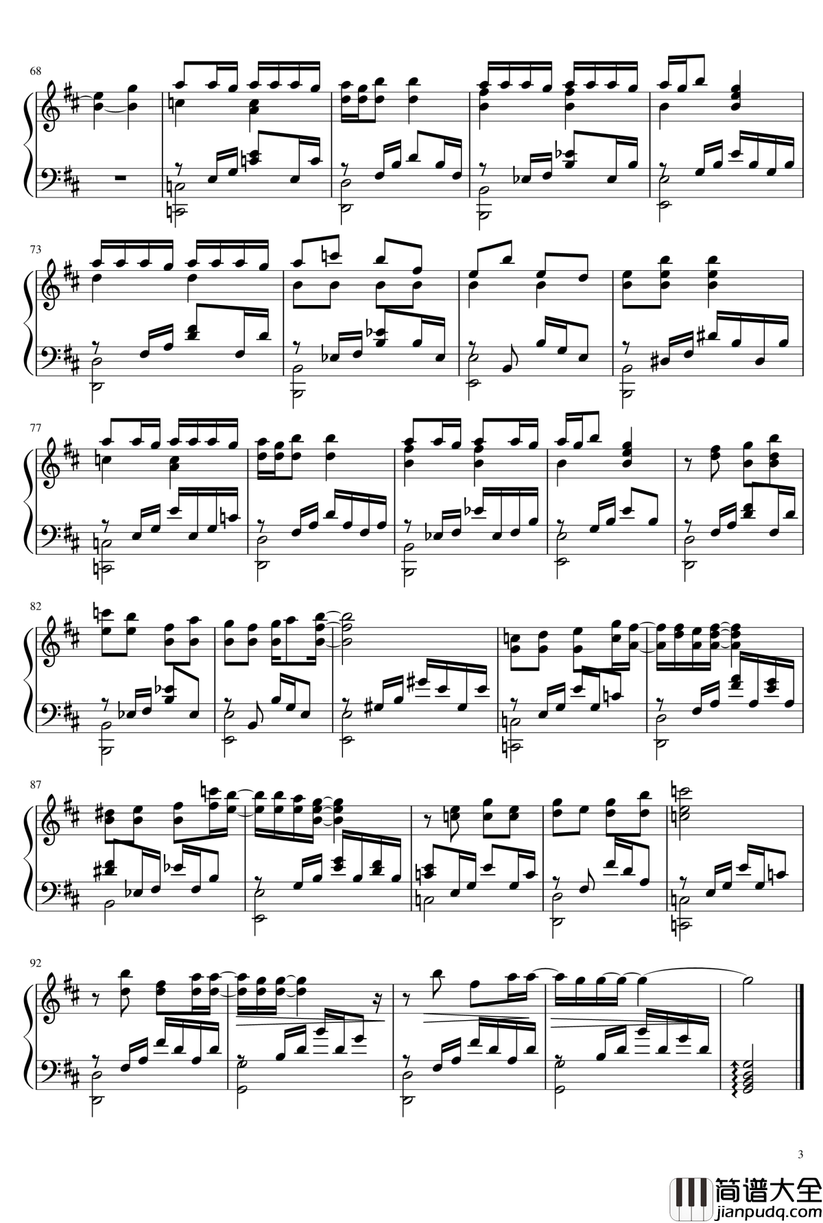 前へススメ!钢琴谱_BanG_Dream