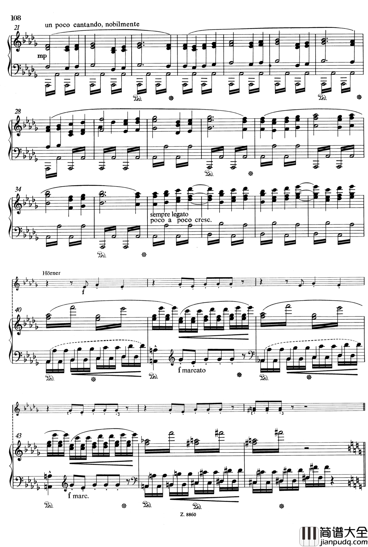 从摇篮到坟墓_S.107钢琴谱_李斯特