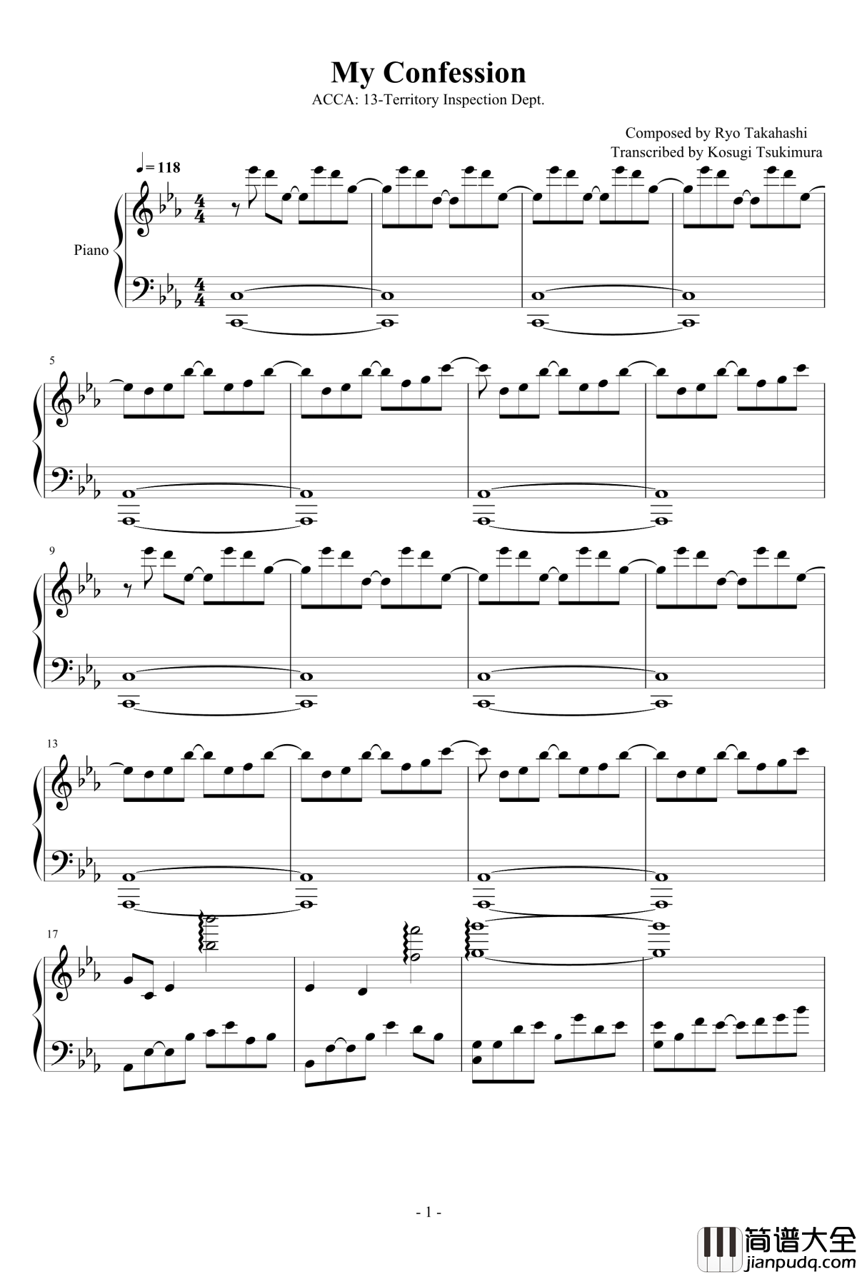 My_Confession钢琴谱_ACCA13