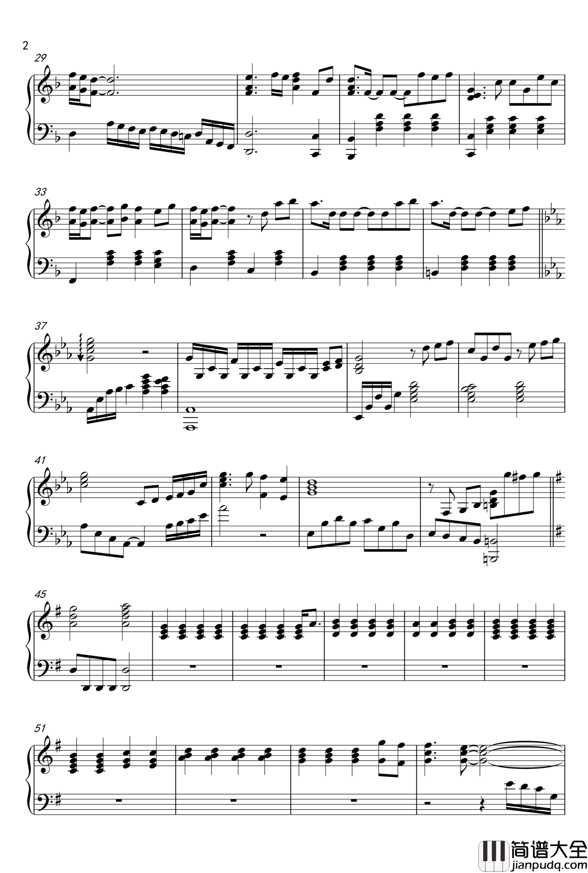 The_Last_Song钢琴谱_X_japan