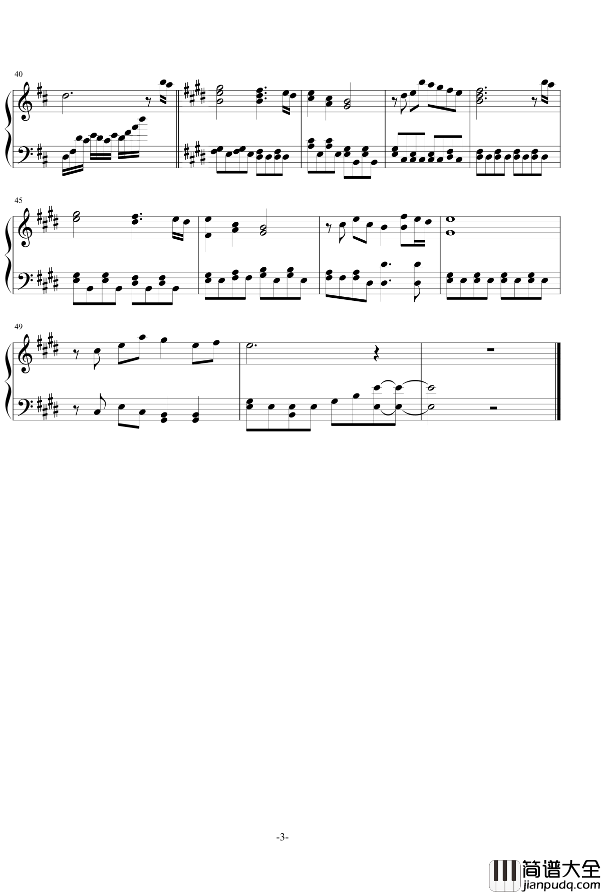 生命中的光钢琴谱_摩尔庄园