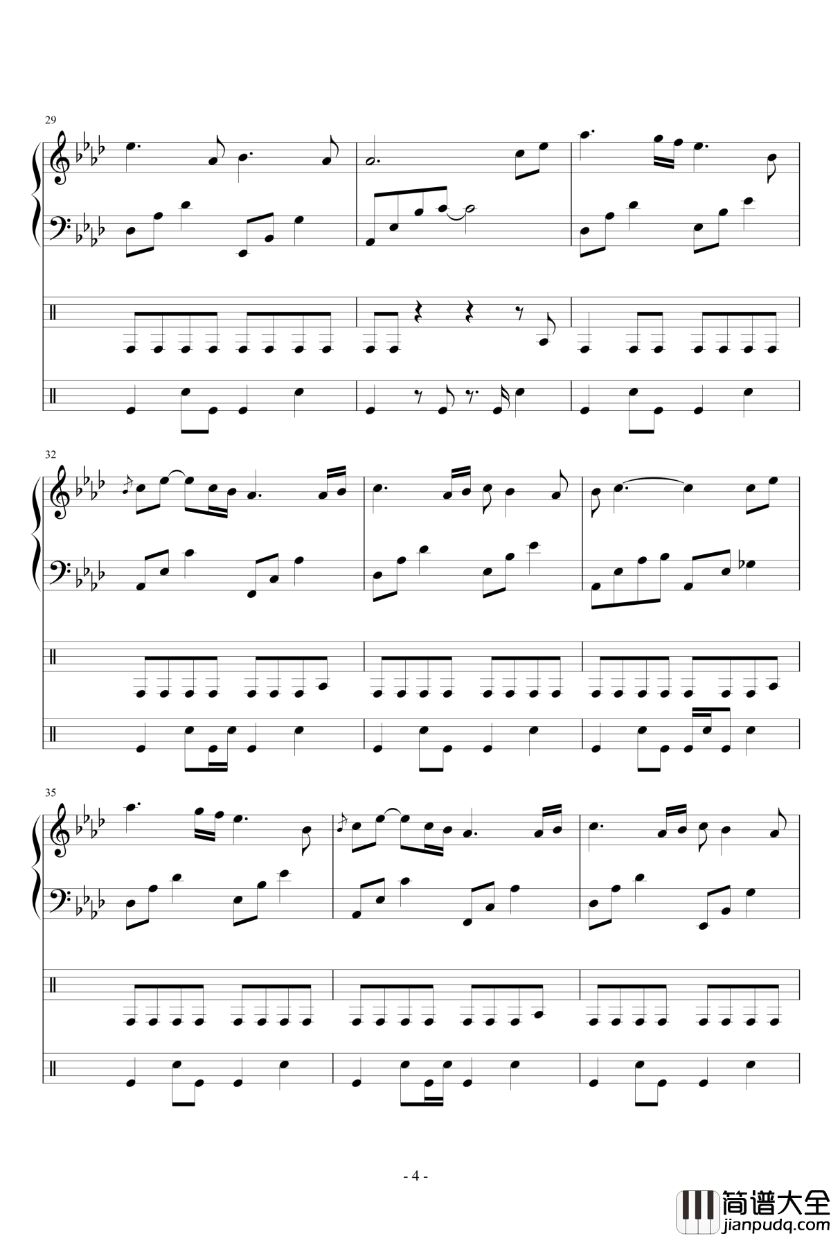 Follow_the_wind钢琴谱_July_July