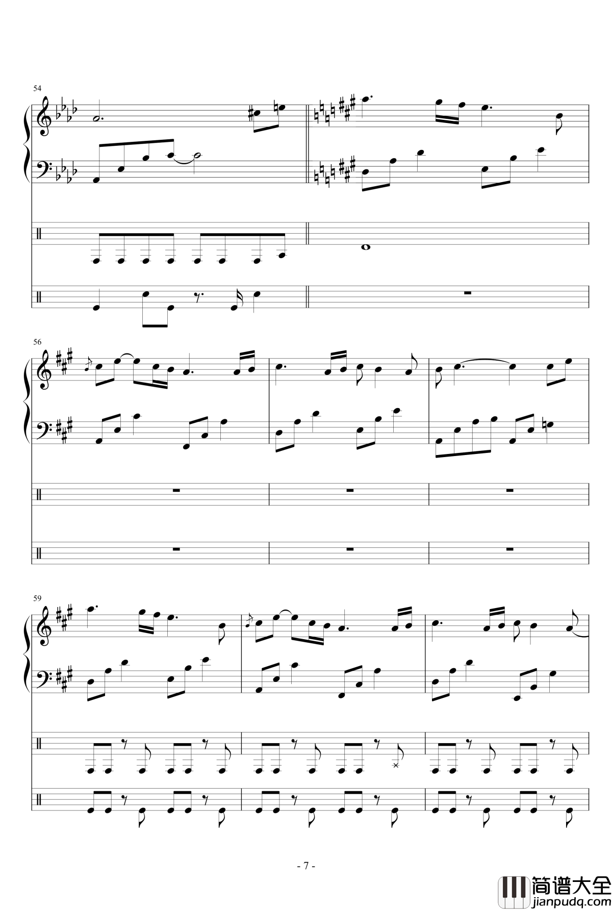 Follow_the_wind钢琴谱_July_July