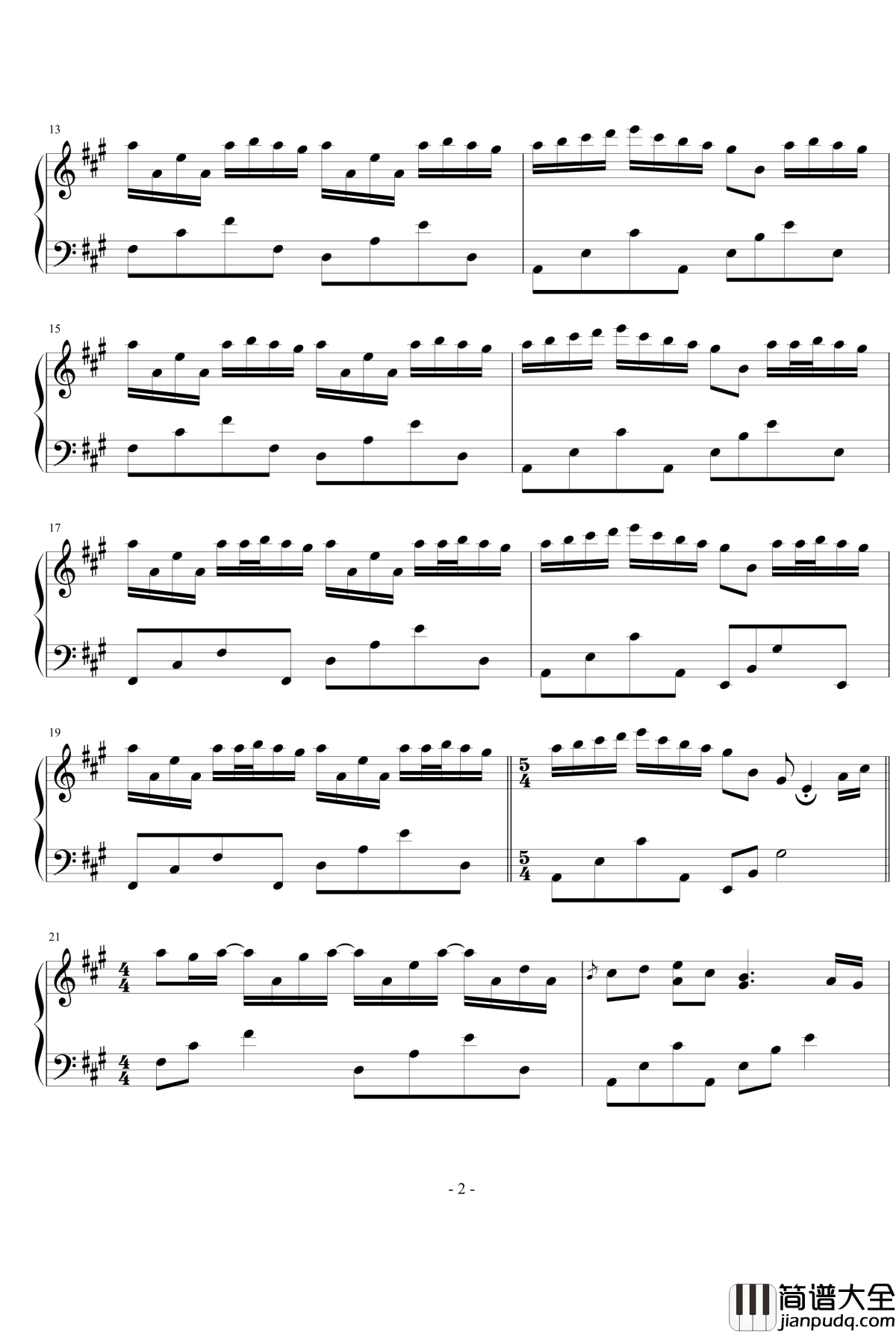 River_Flows_In_You钢琴谱_你的心河_Yiruma_纯粹