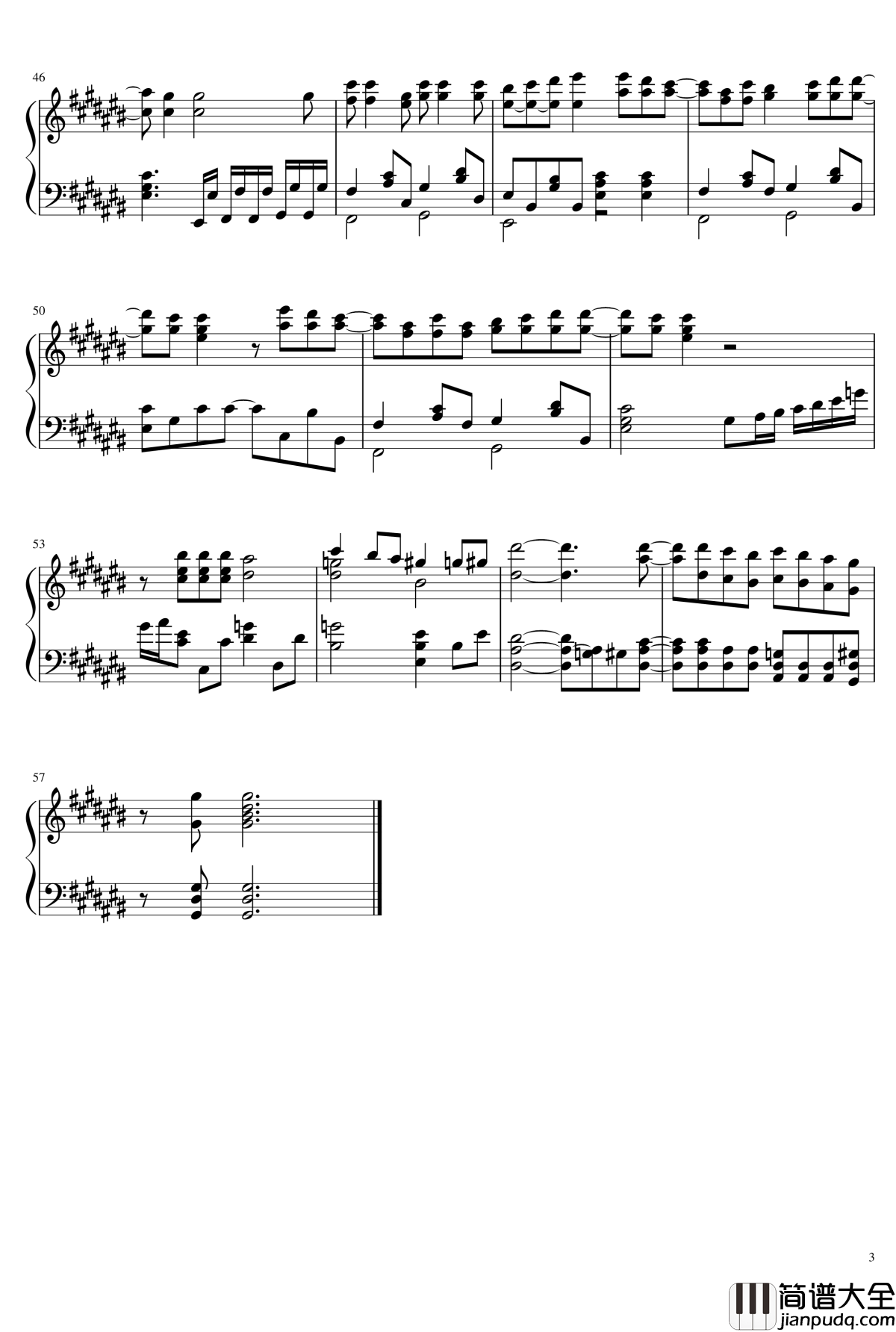 路人女主的养成方法片尾曲钢琴谱_桜色ダイアリー_路人女主第二季ED