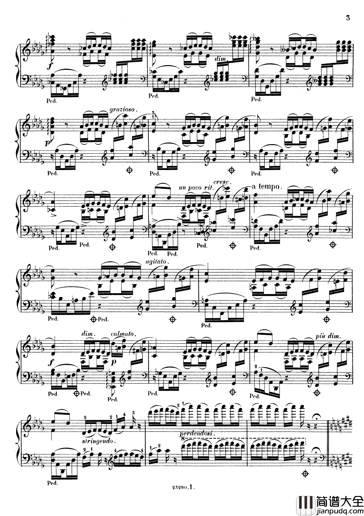 G大调夜曲Op.20No.2钢琴谱_斯甘巴蒂