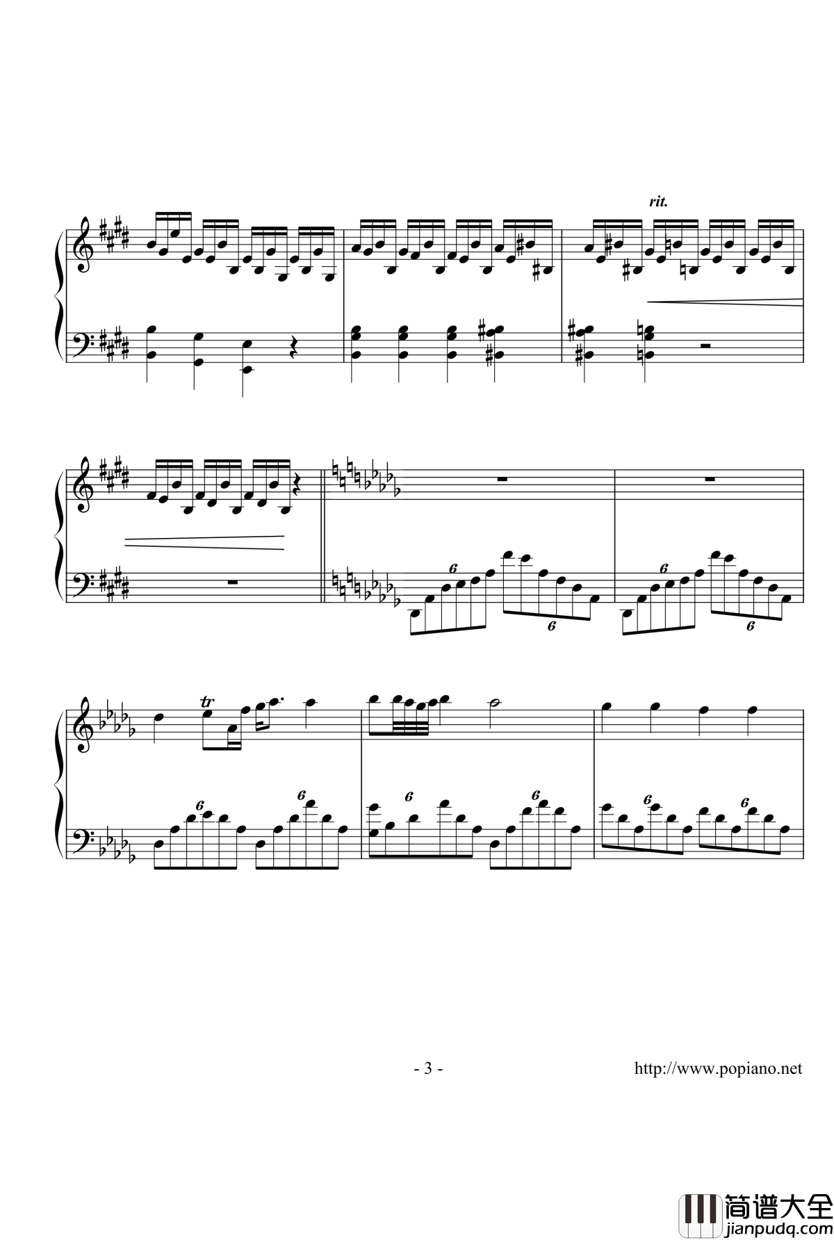 幻想即兴曲特别版钢琴谱_肖邦_chopin