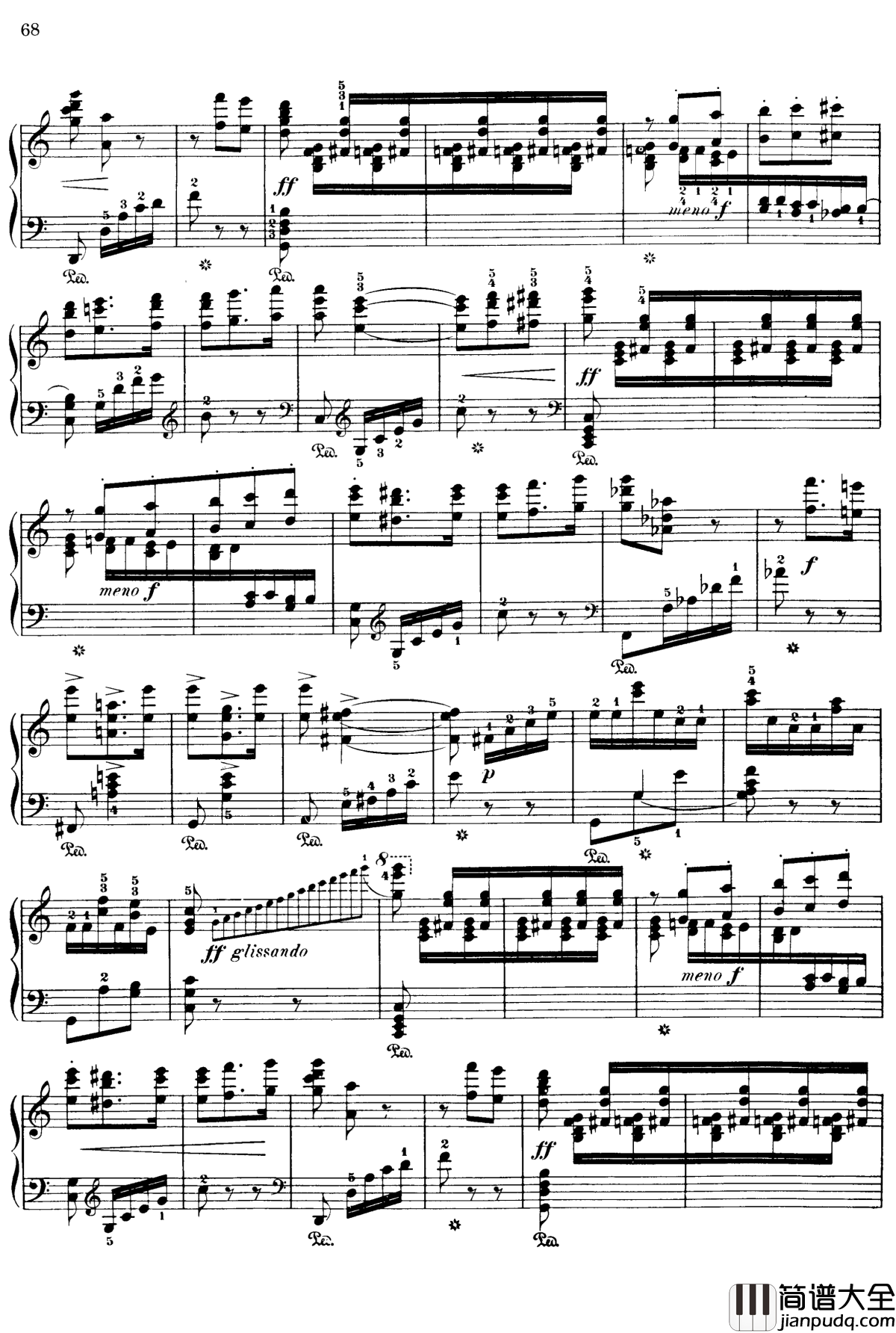 西班牙随想曲_Op.37钢琴谱_莫什科夫斯基_Moszkowski