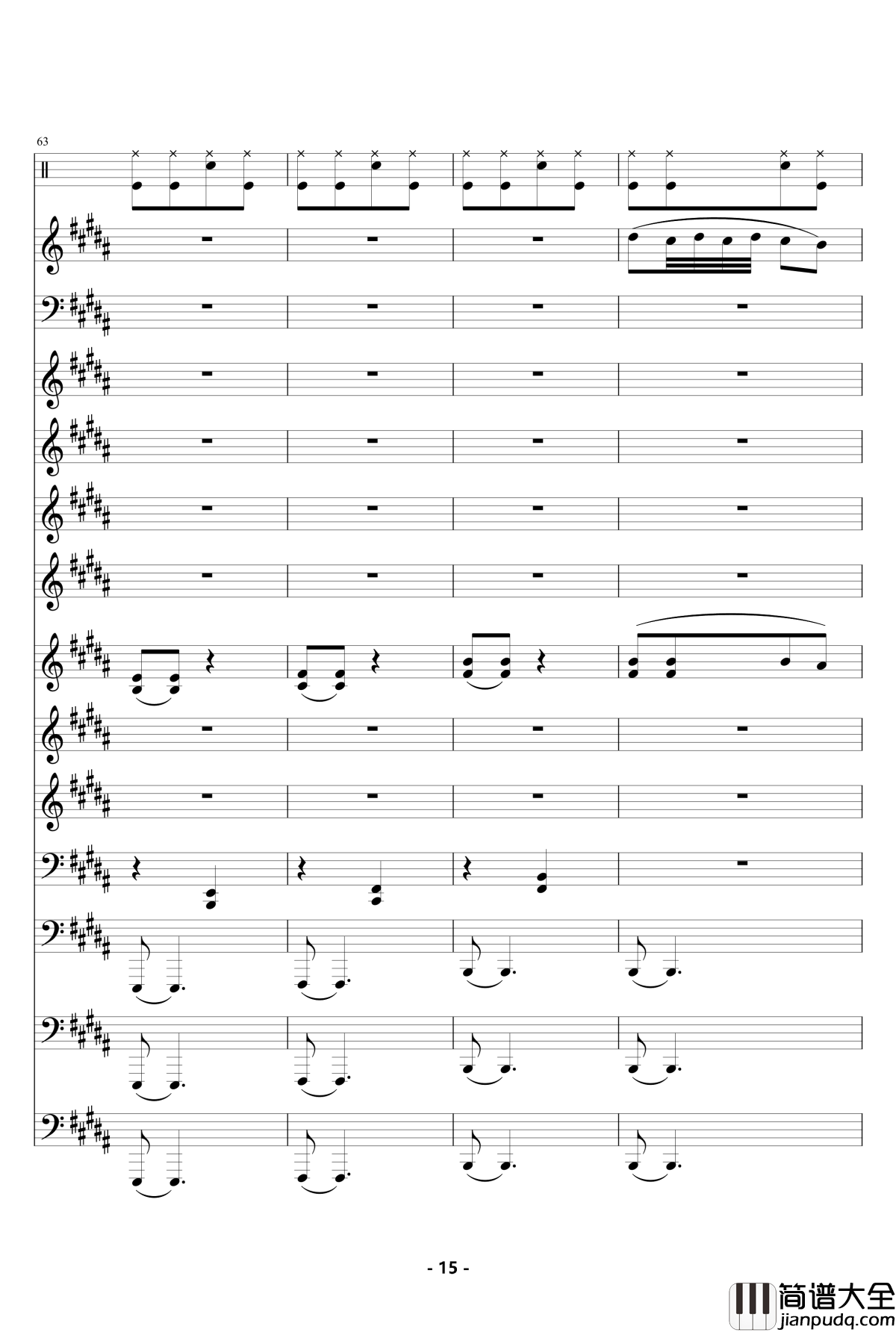 魔法城堡_钢琴谱_伴奏_TFboys