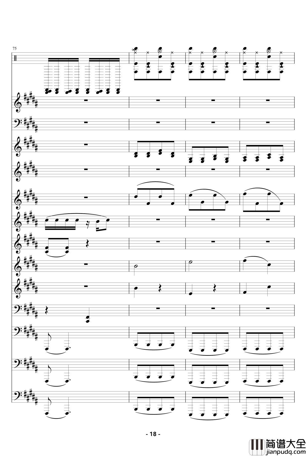 魔法城堡_钢琴谱_伴奏_TFboys