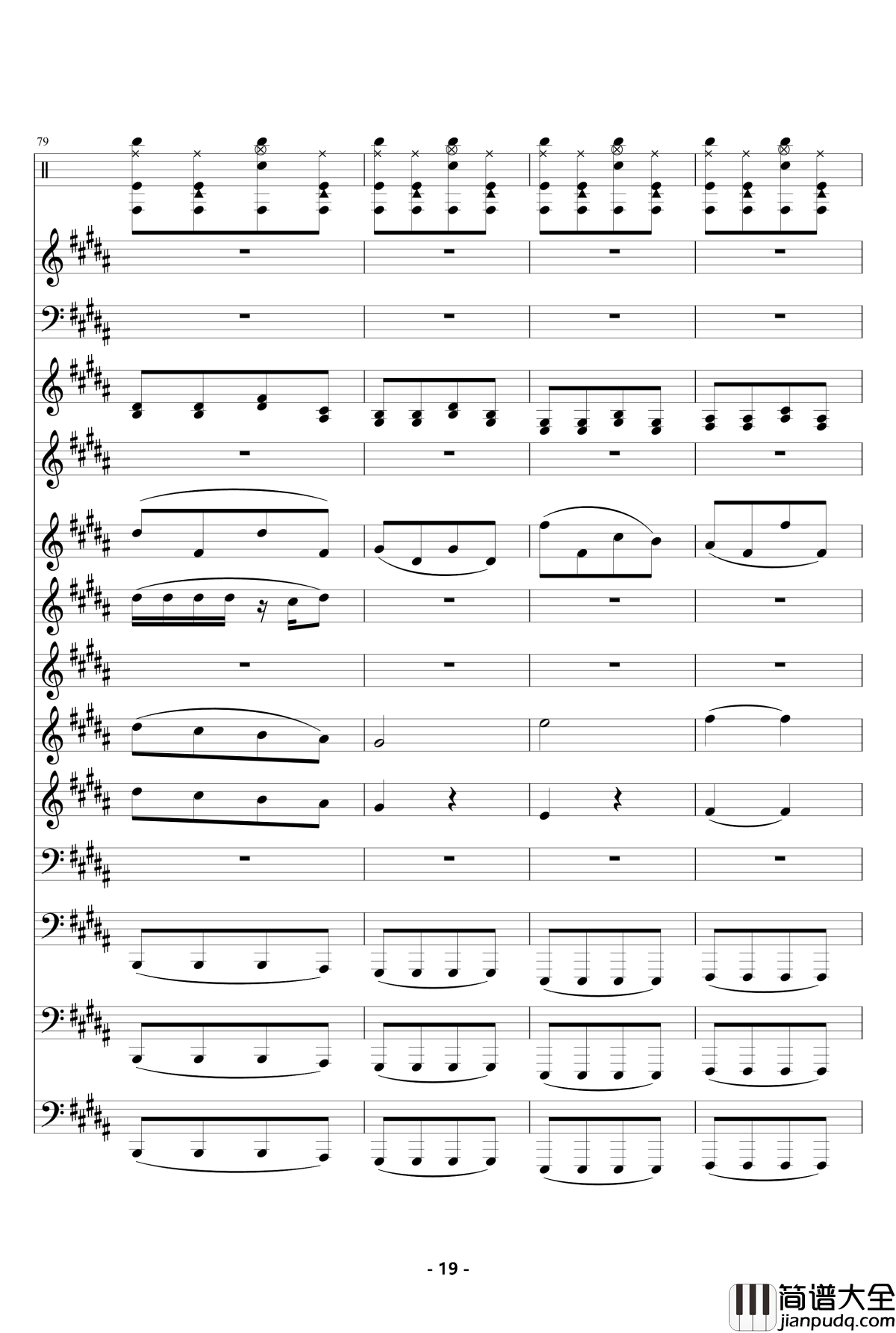 魔法城堡_钢琴谱_伴奏_TFboys