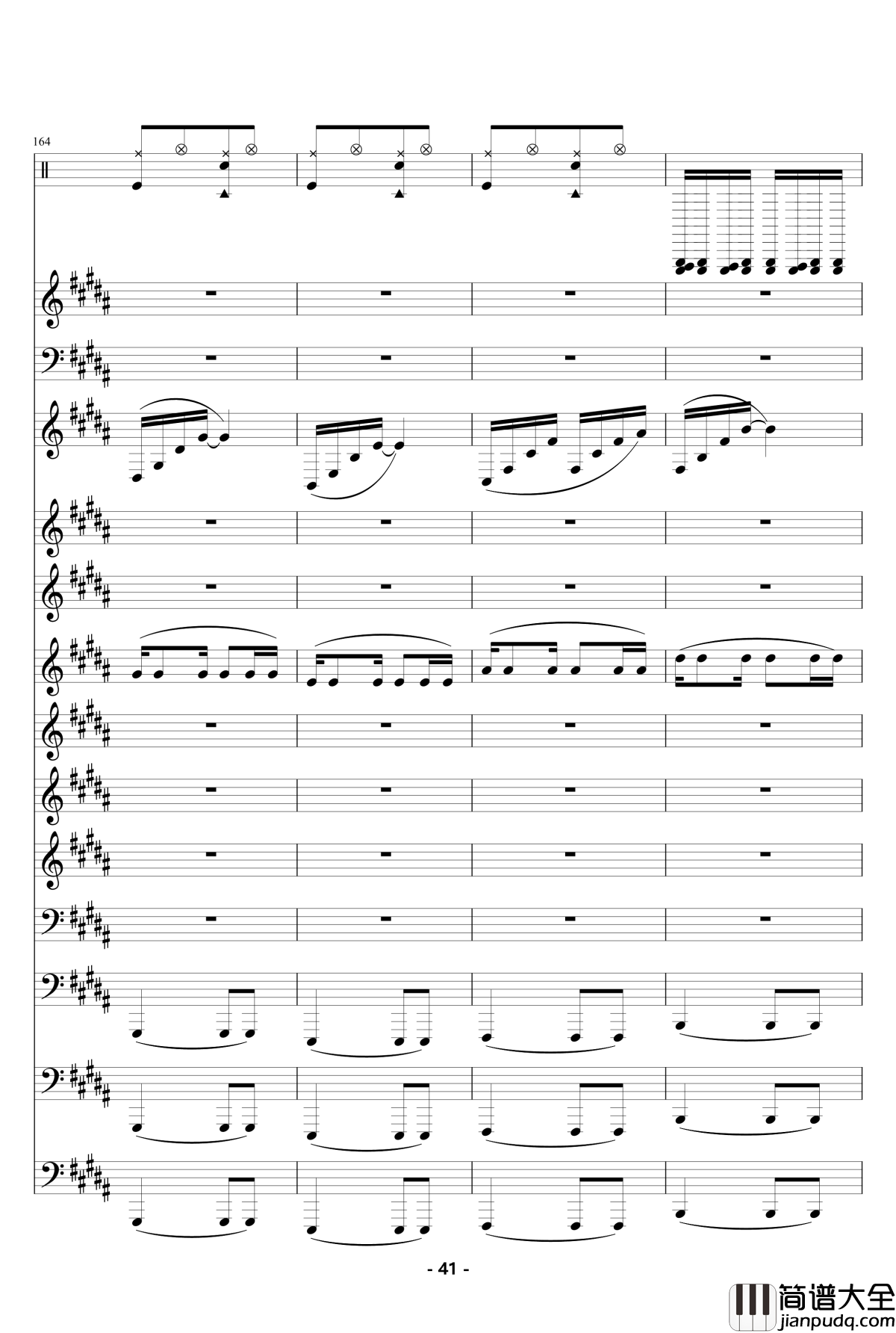 魔法城堡_钢琴谱_伴奏_TFboys