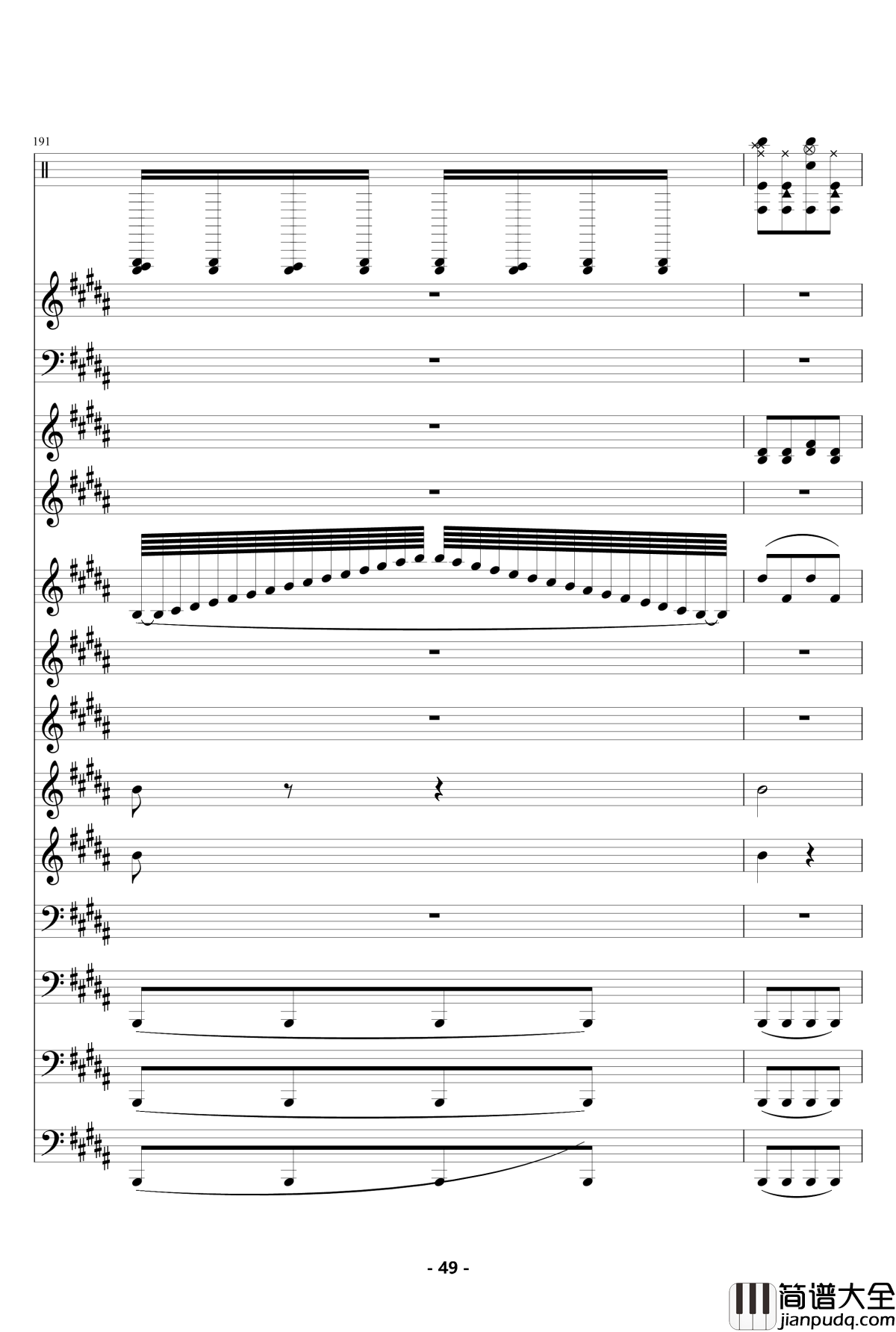 魔法城堡_钢琴谱_伴奏_TFboys