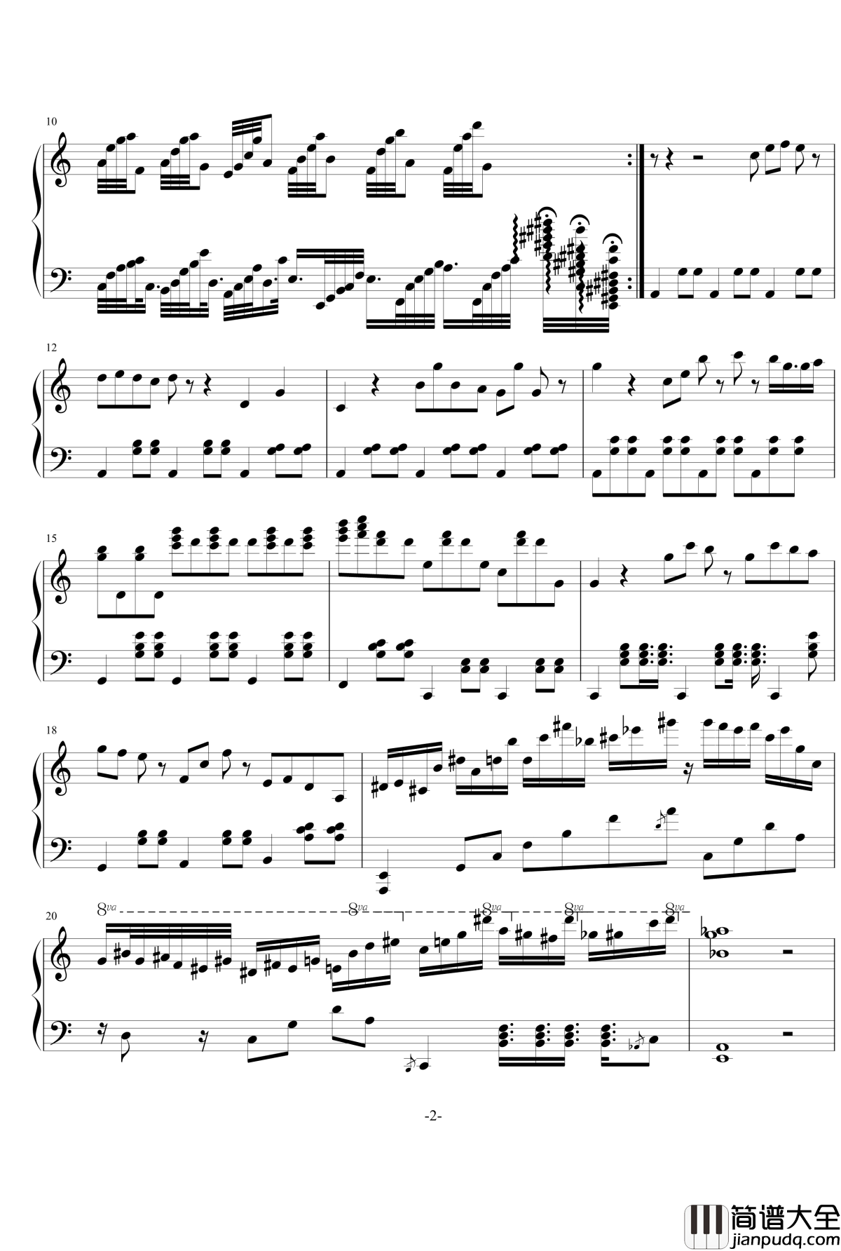 NightMare钢琴谱_FIRSTONE