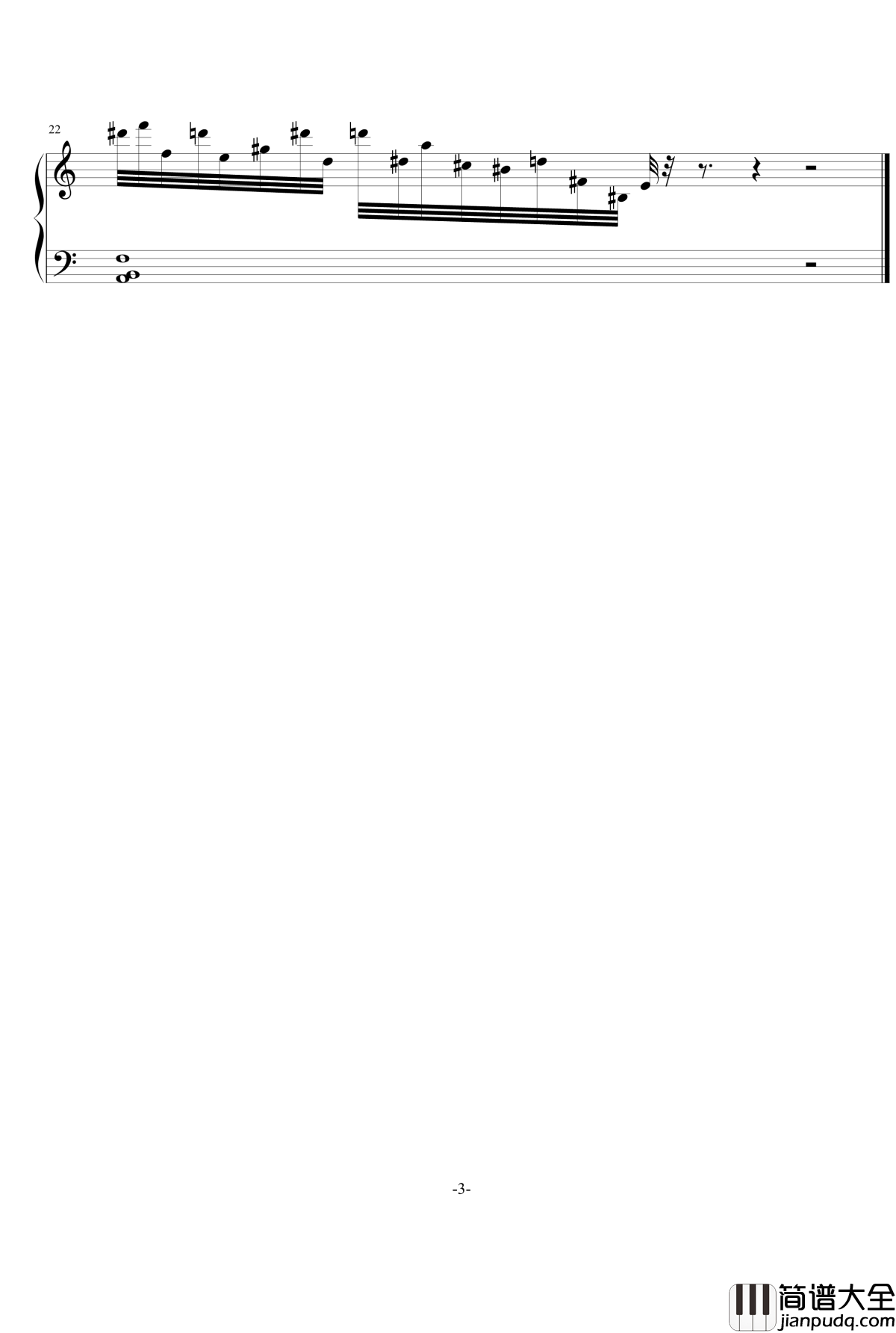 NightMare钢琴谱_FIRSTONE