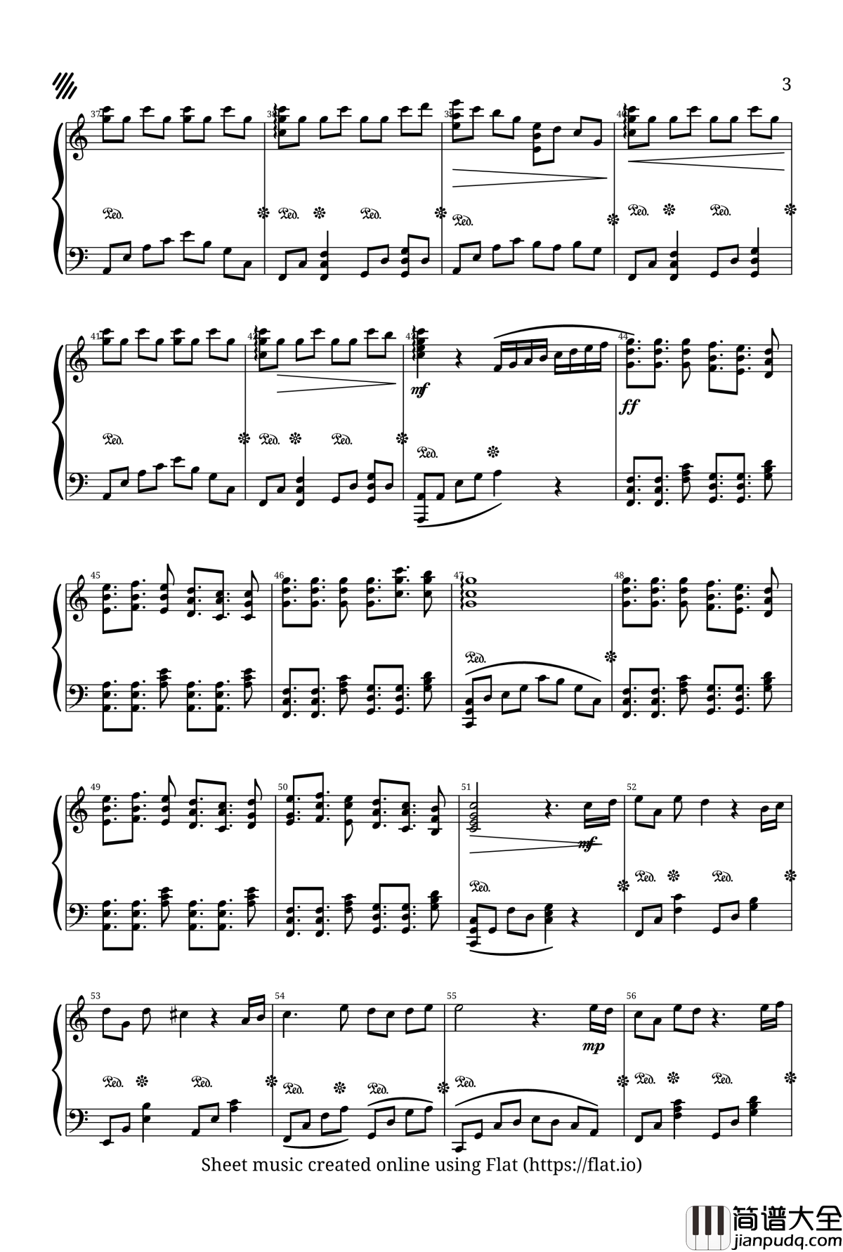 解语钢琴谱_小熏草