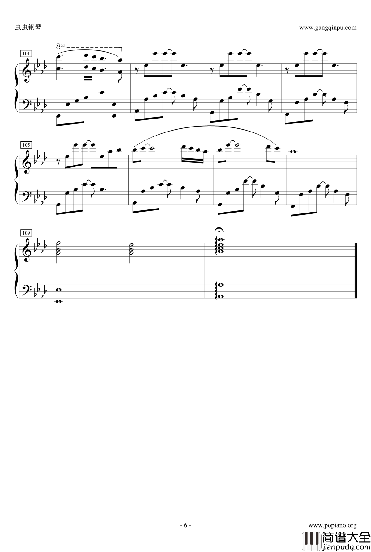 我心永恒钢琴谱_席琳·狄翁